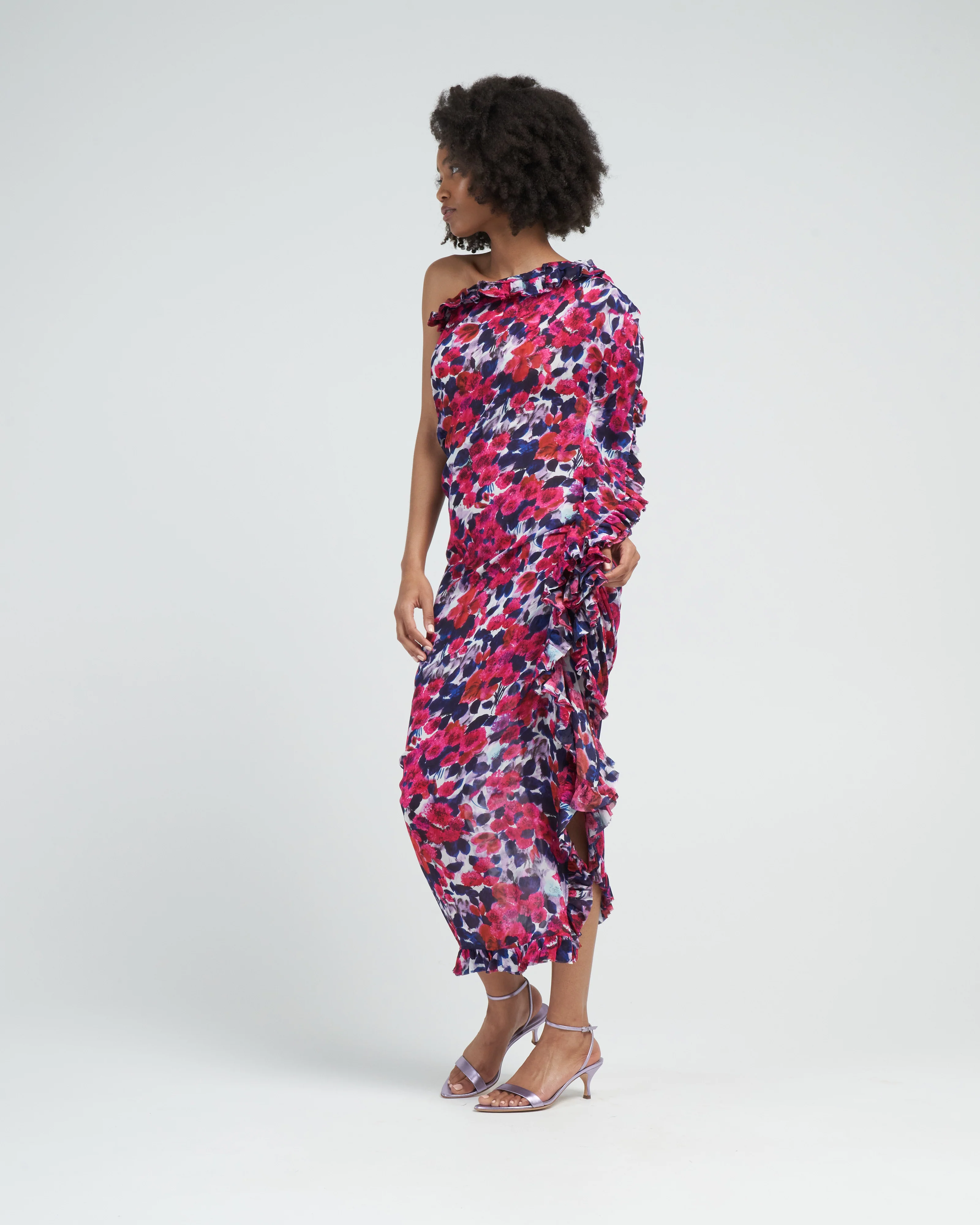 dinas dress - fuchsia - Image 3