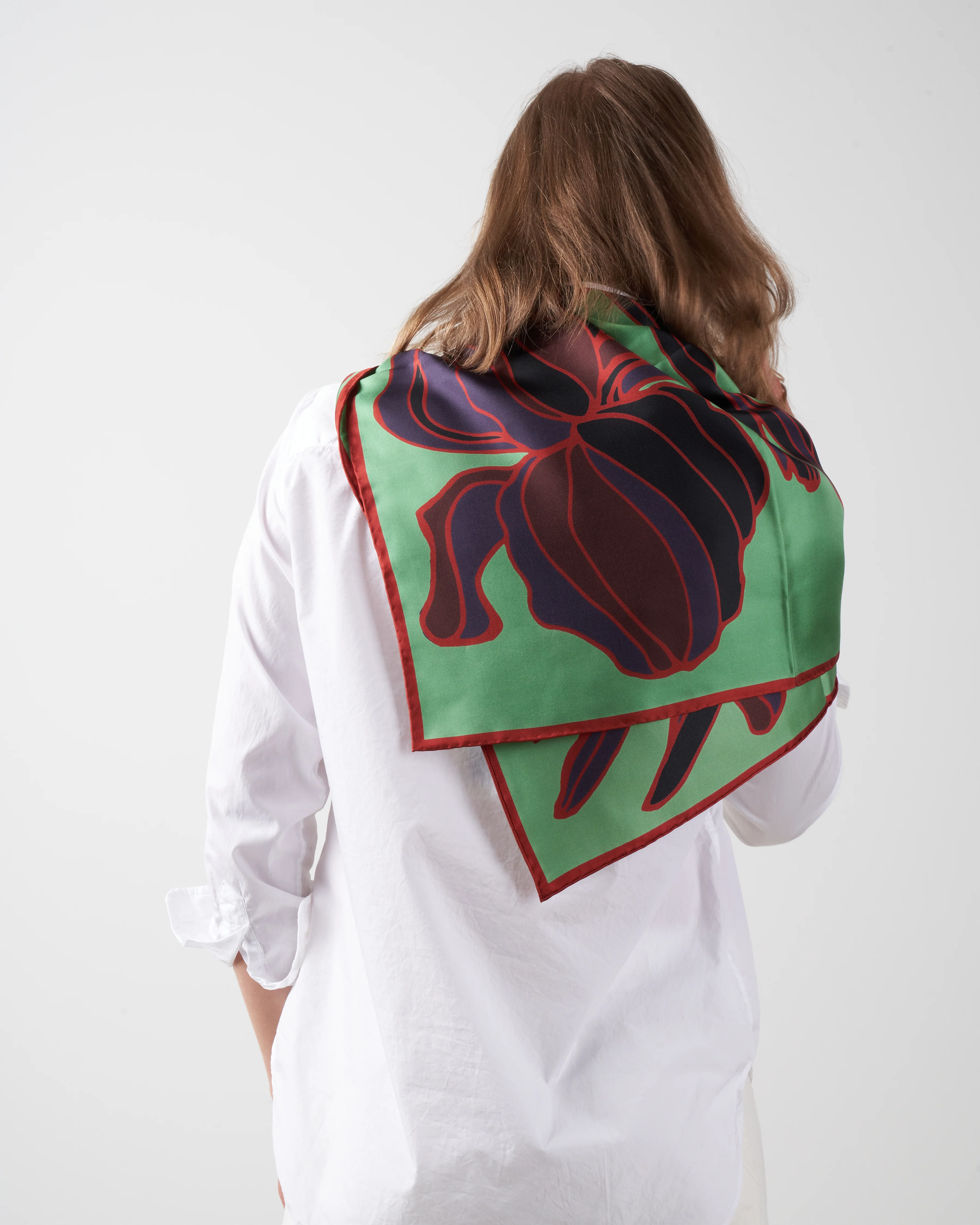 flounce scarf - green - Image 2