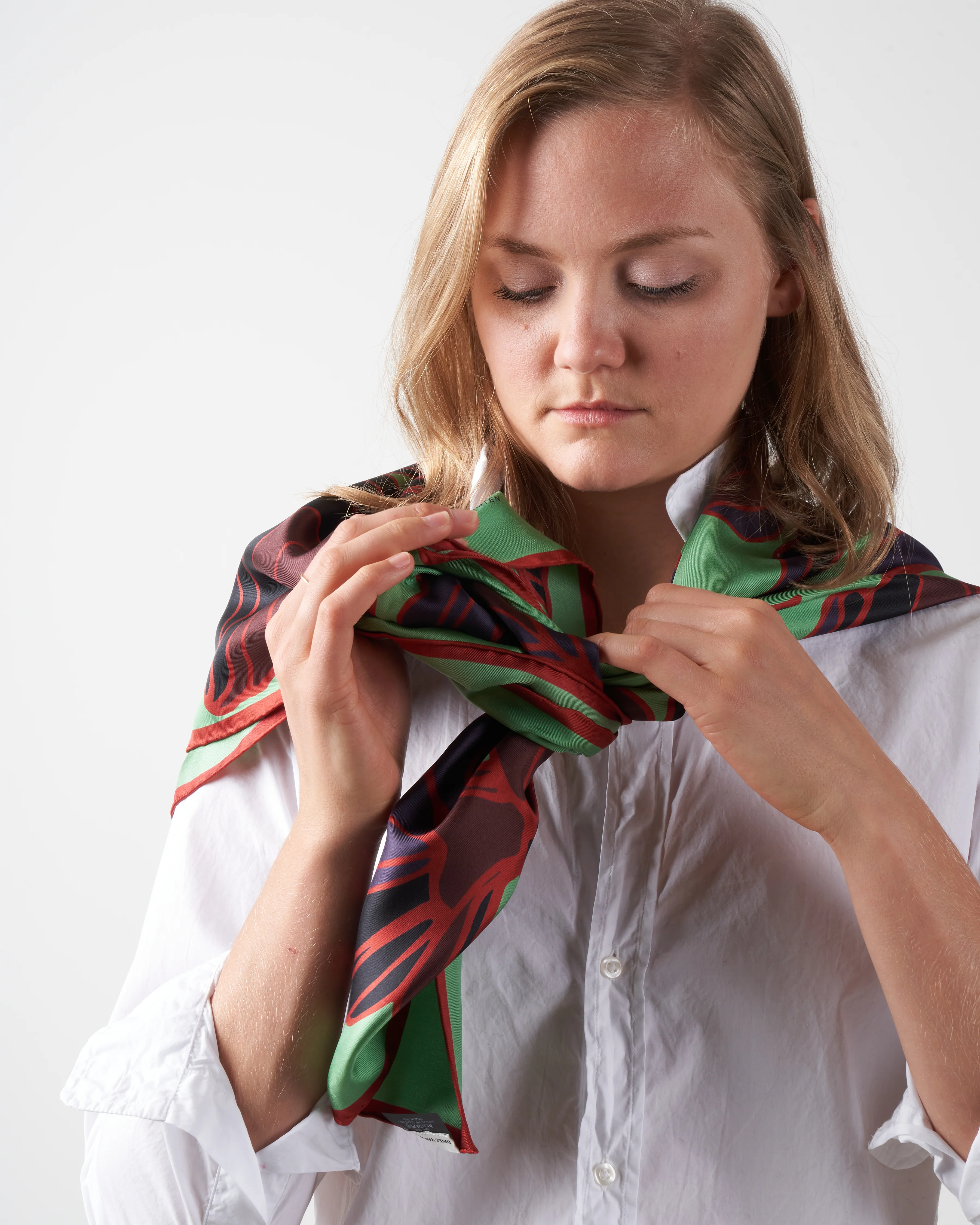 flounce scarf - green - Image 3