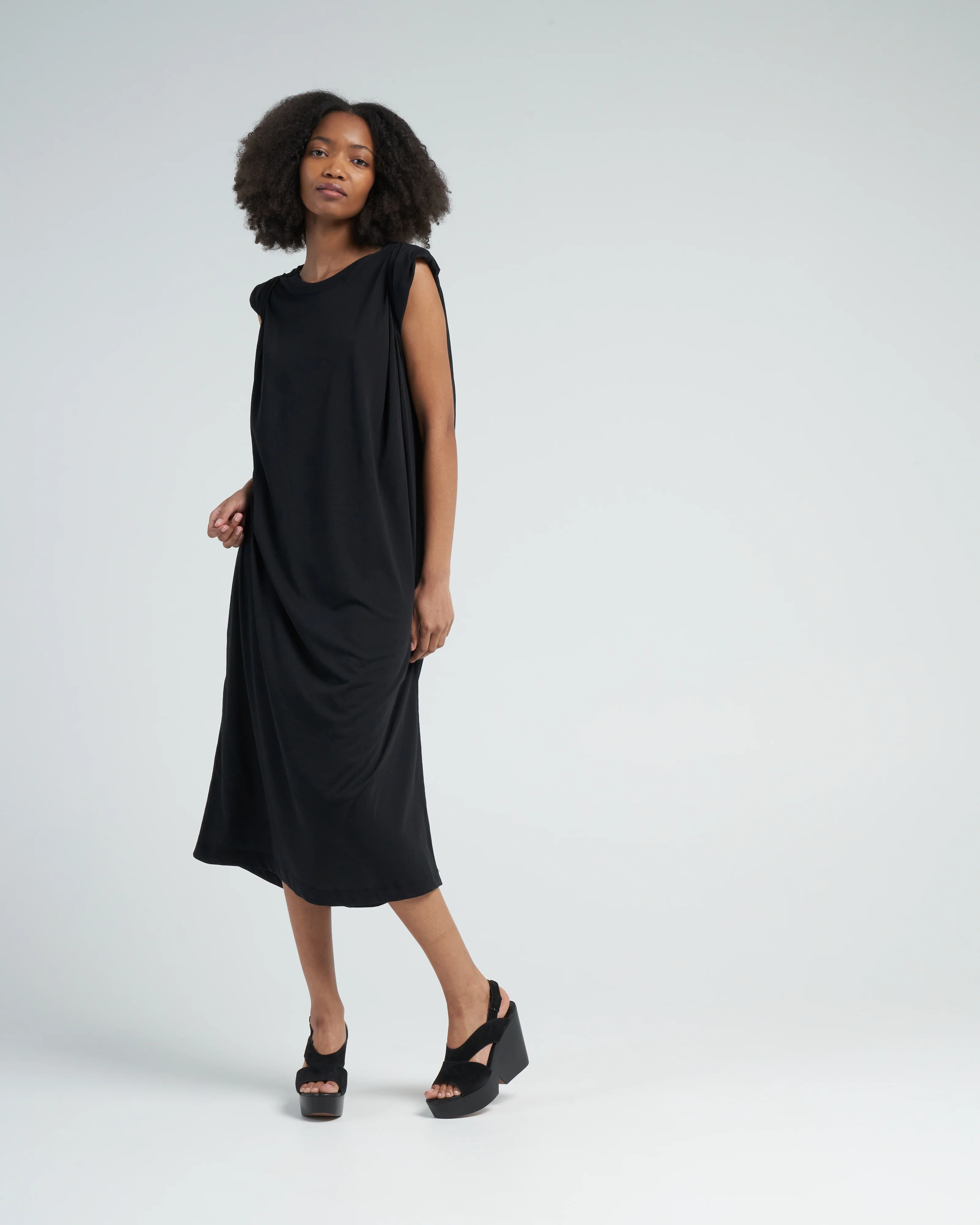 hatty long dress - black - Image 2