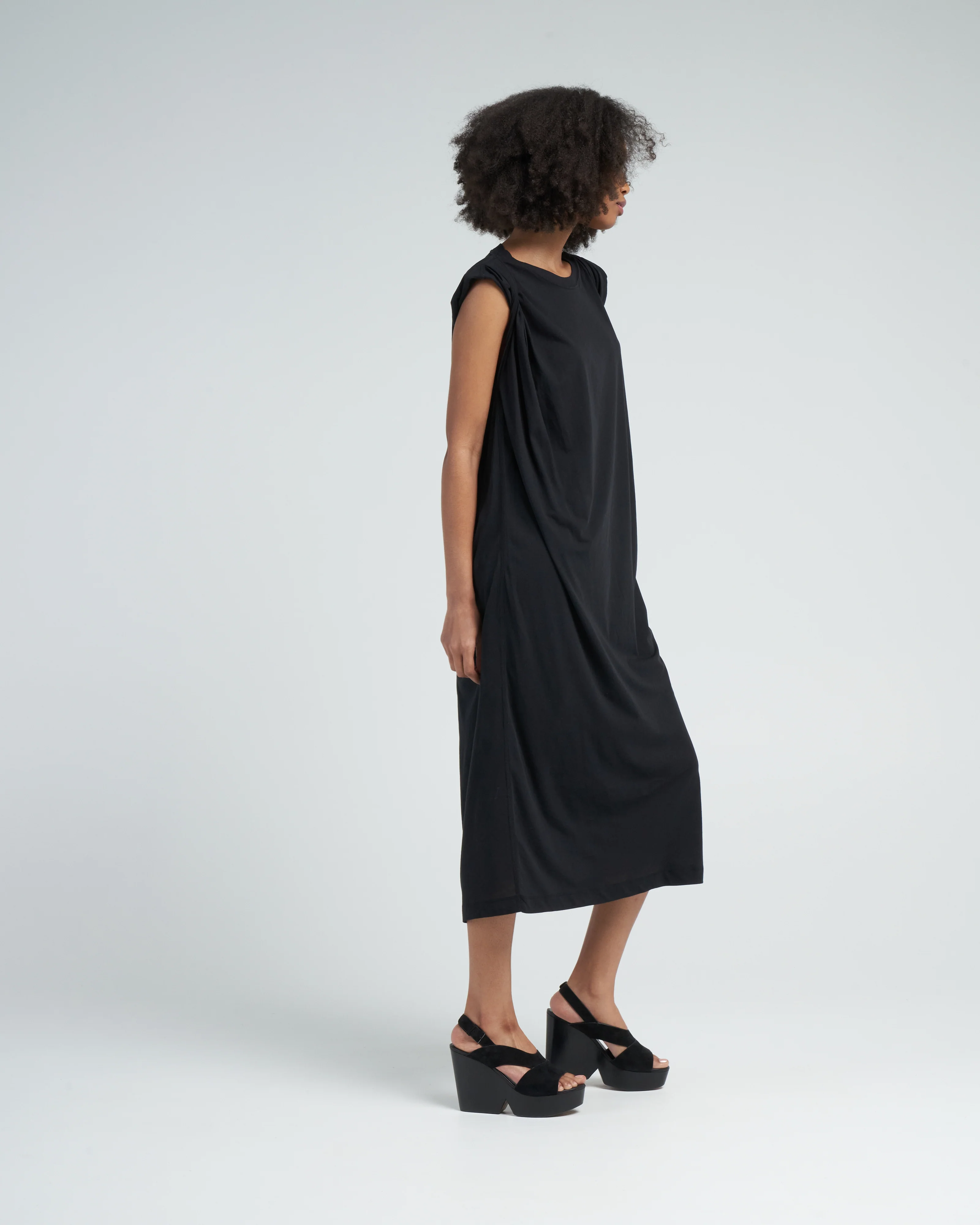 hatty long dress - black - Image 3