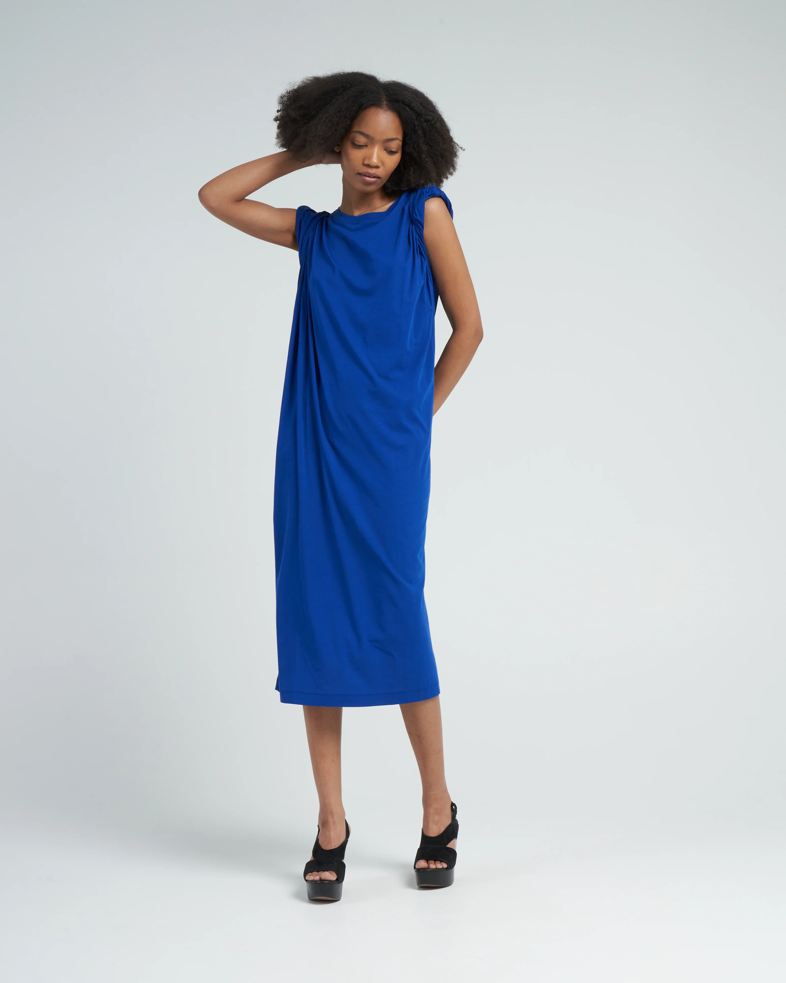 hatty long dress - blue - Image 2
