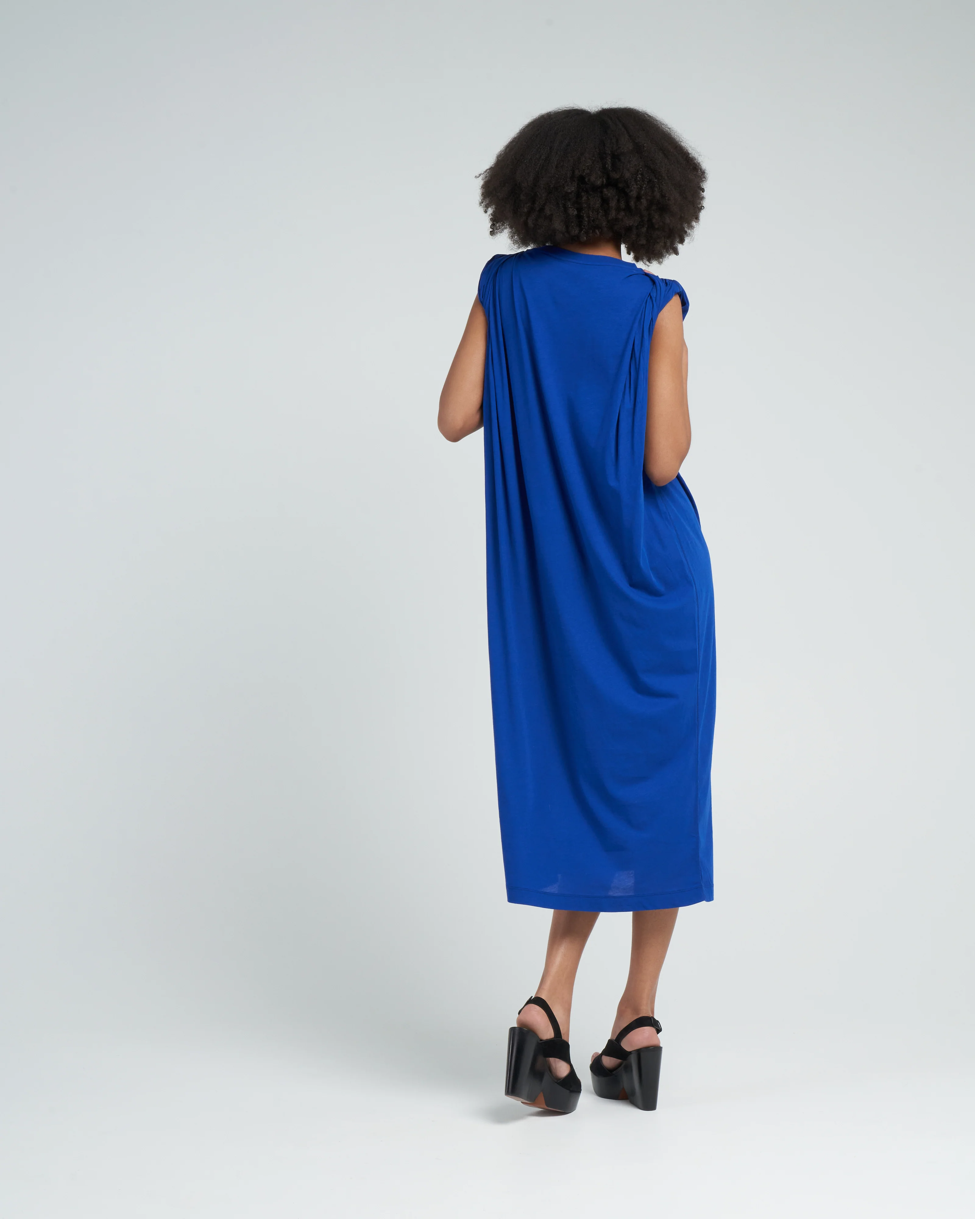 hatty long dress - blue - Image 4
