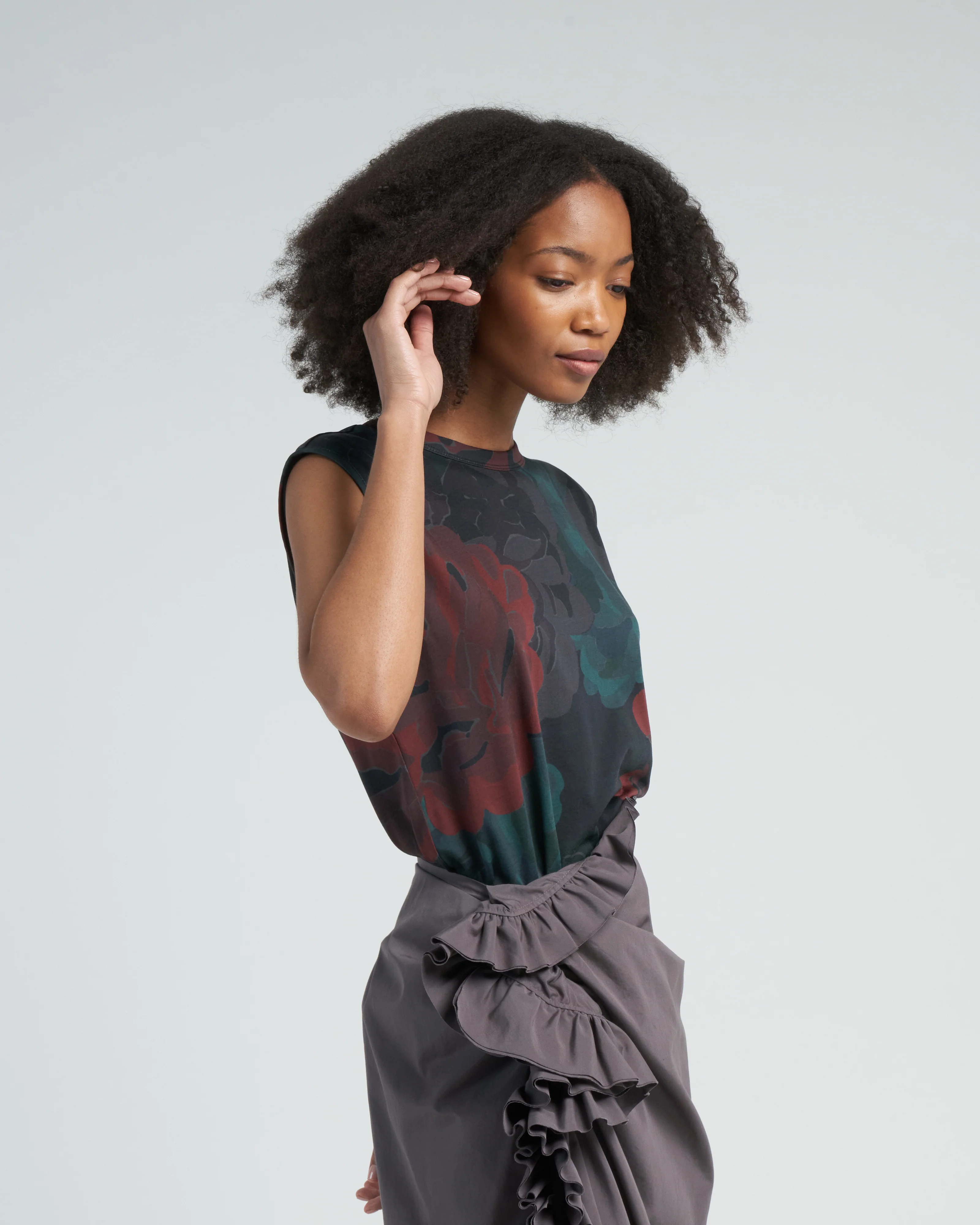 hendel top - burgundy - Image 3