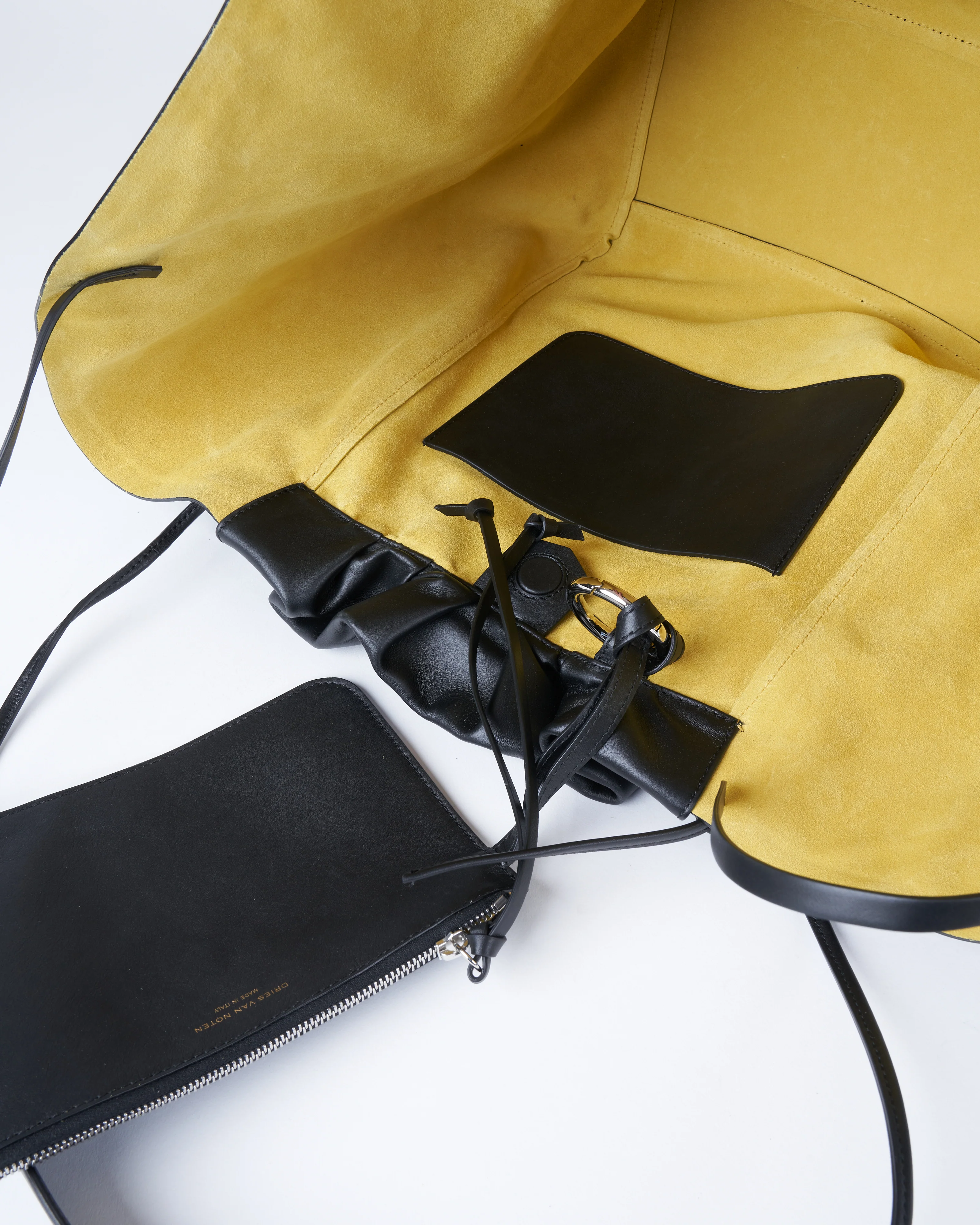 nylon tote bag - black - Image 3