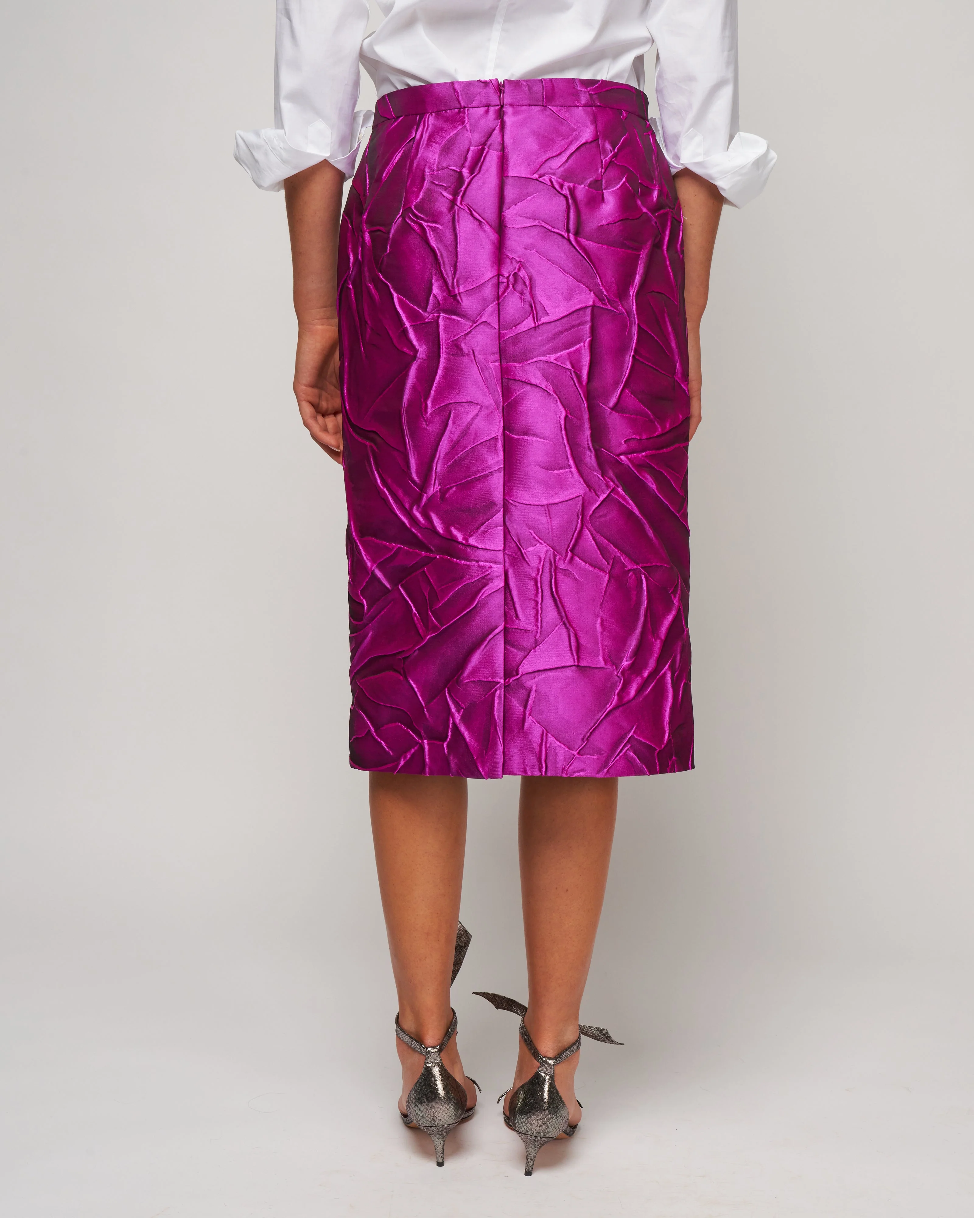 santony long skirt - fuchsia - Image 4
