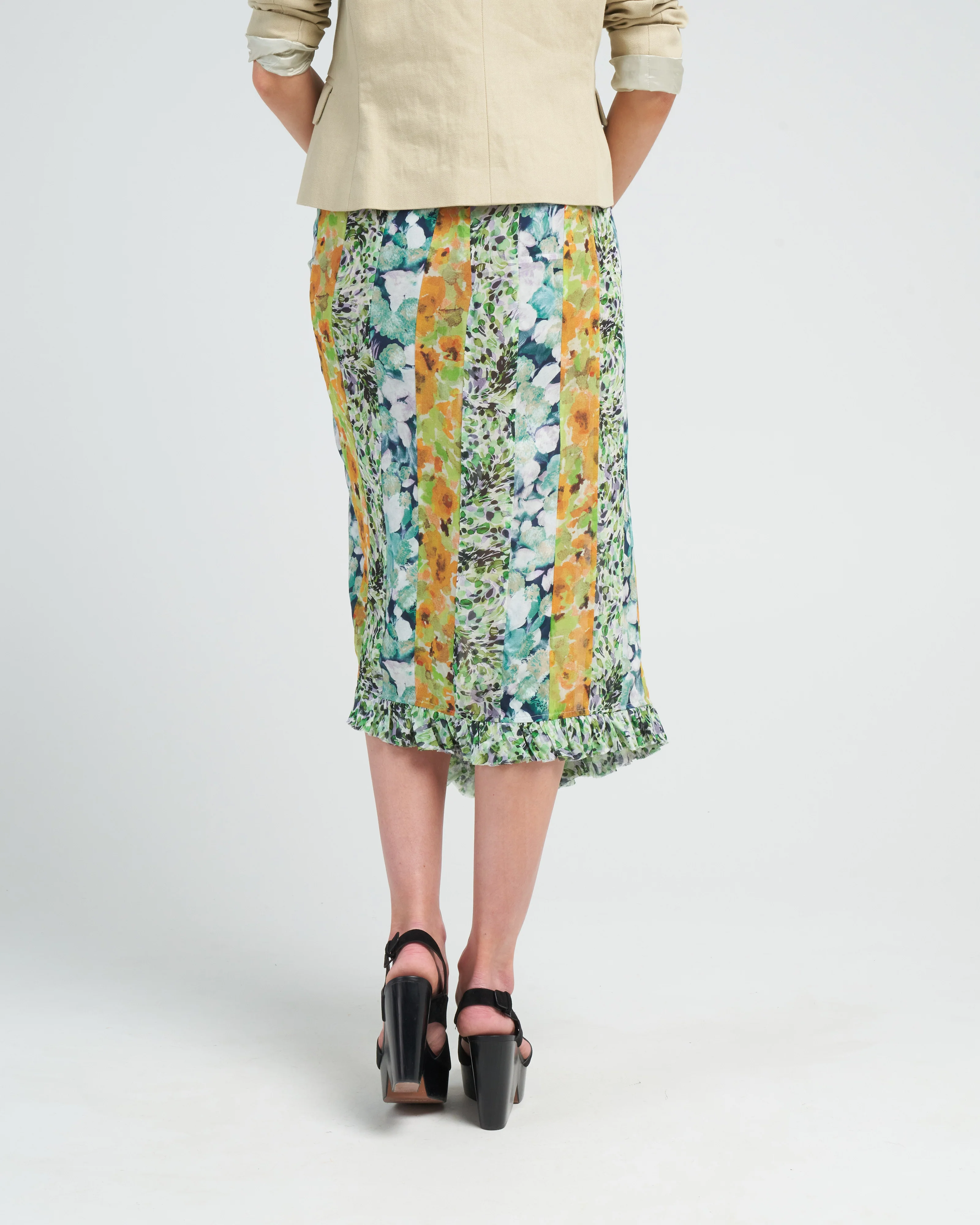 sina patch skirt - yellow - Image 4