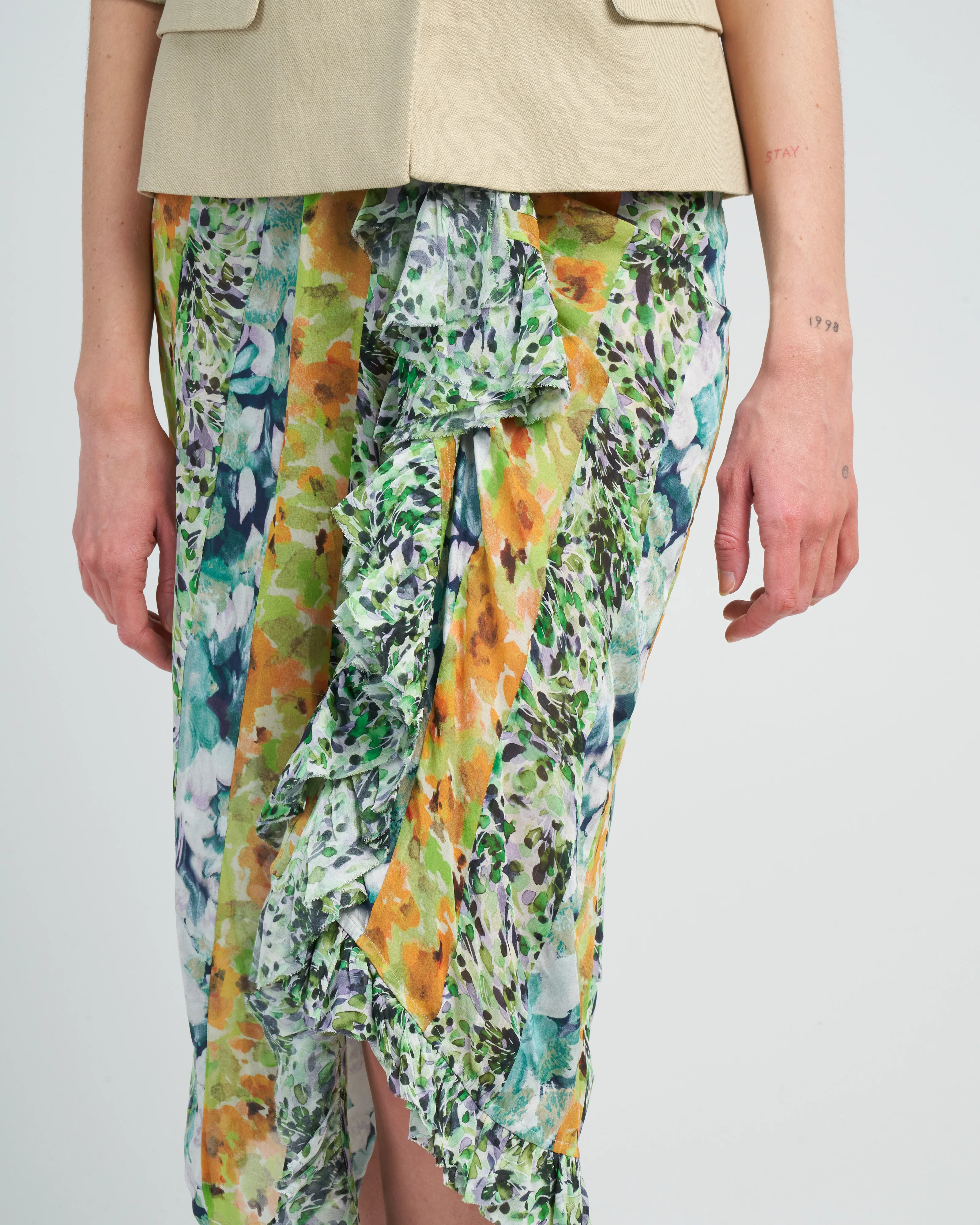sina patch skirt - yellow - Image 5