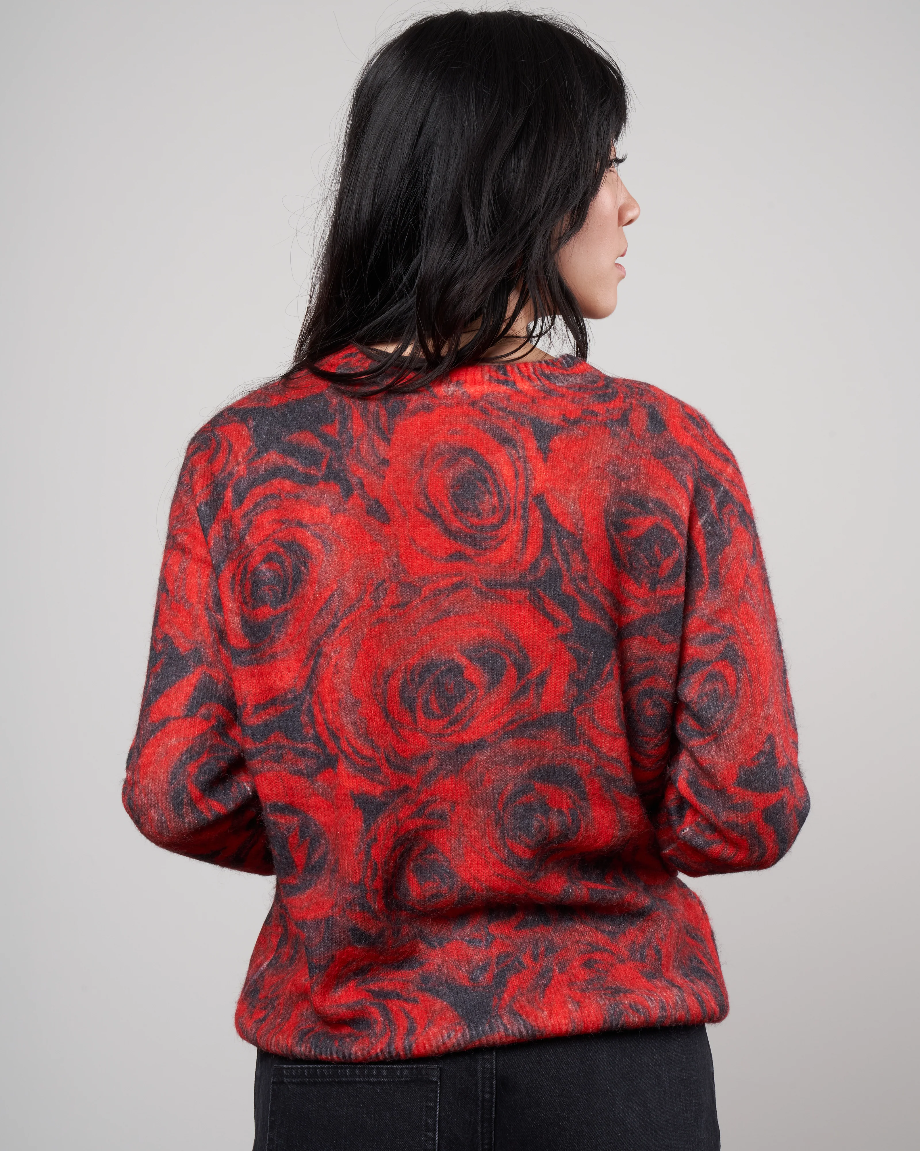 tania print sweater - red 352 - Image 4
