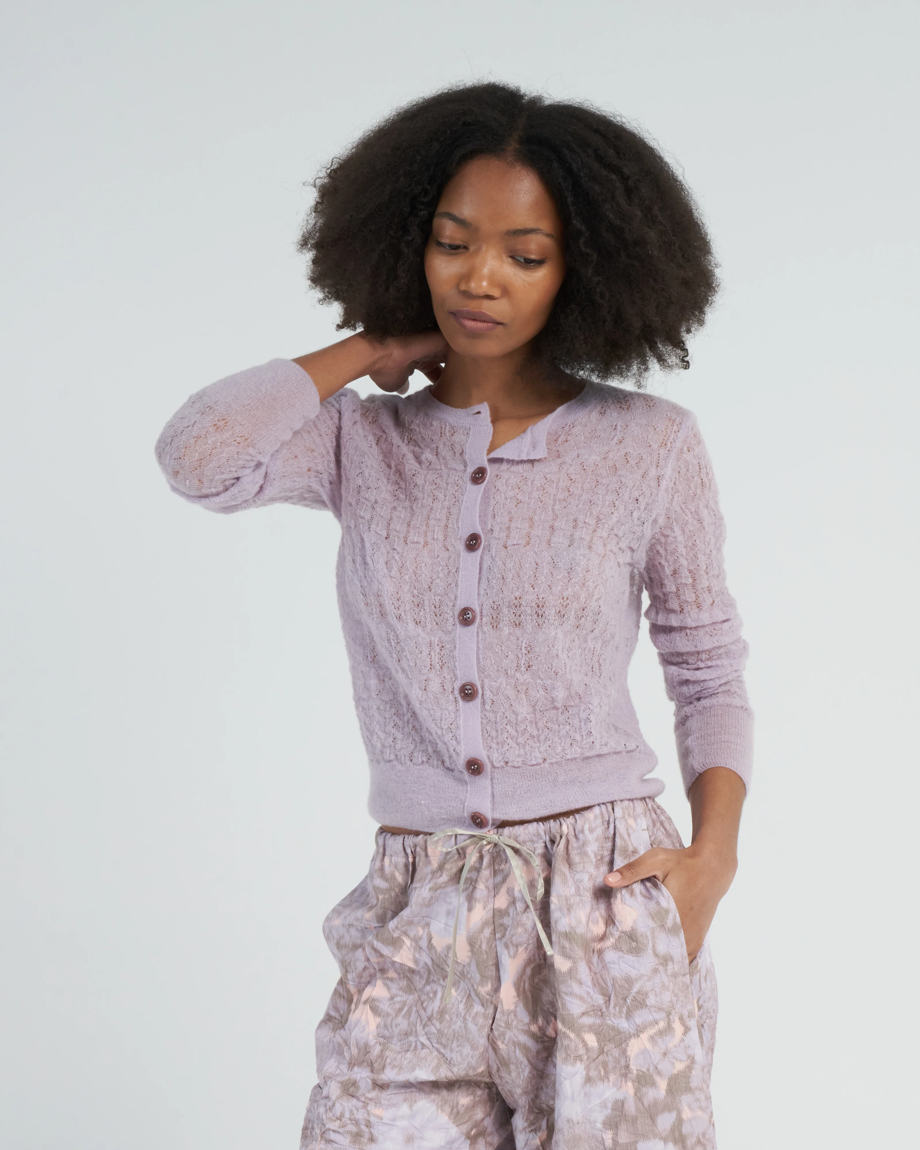 tilde cardigan - lilac