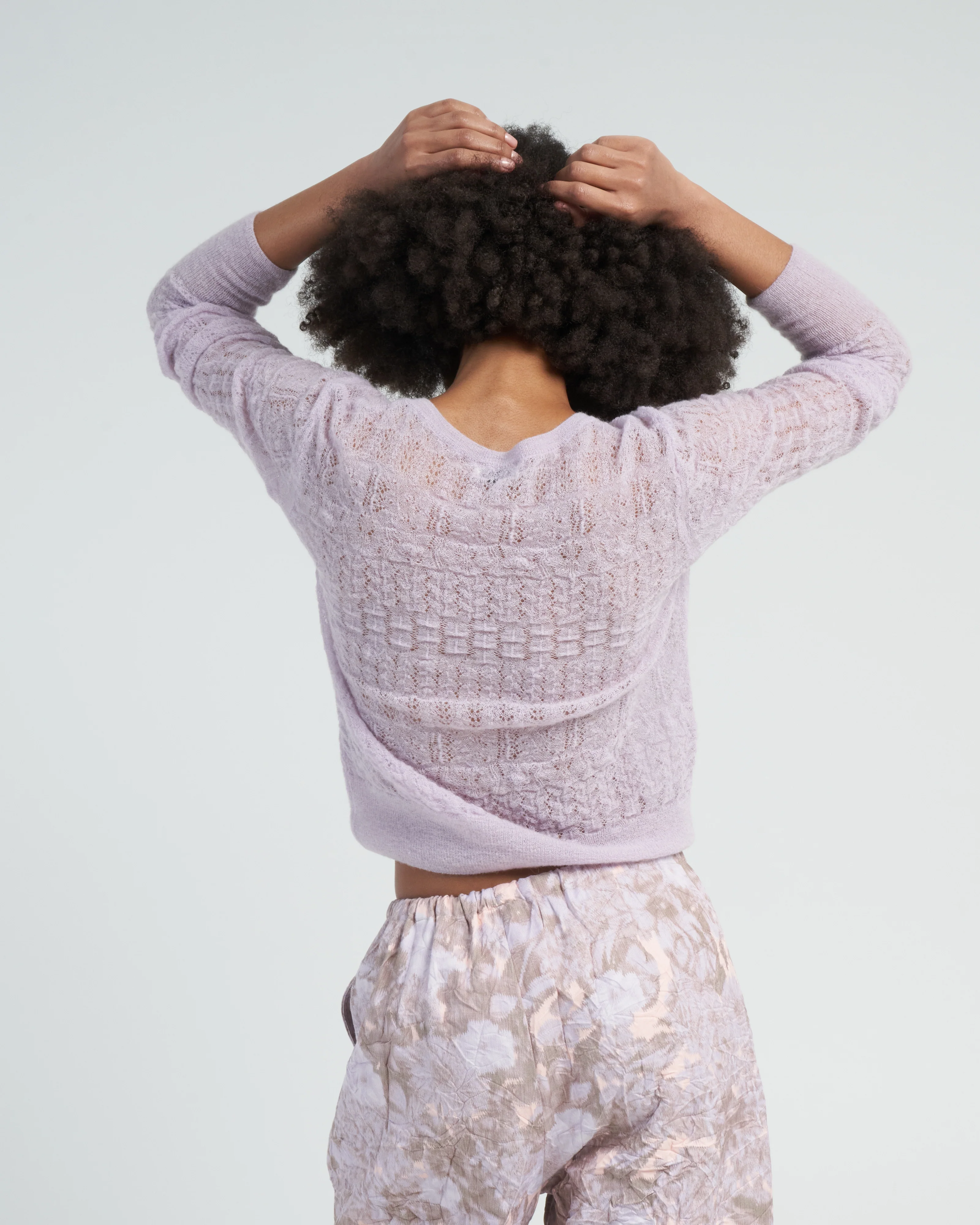 tilde cardigan - lilac - Image 4