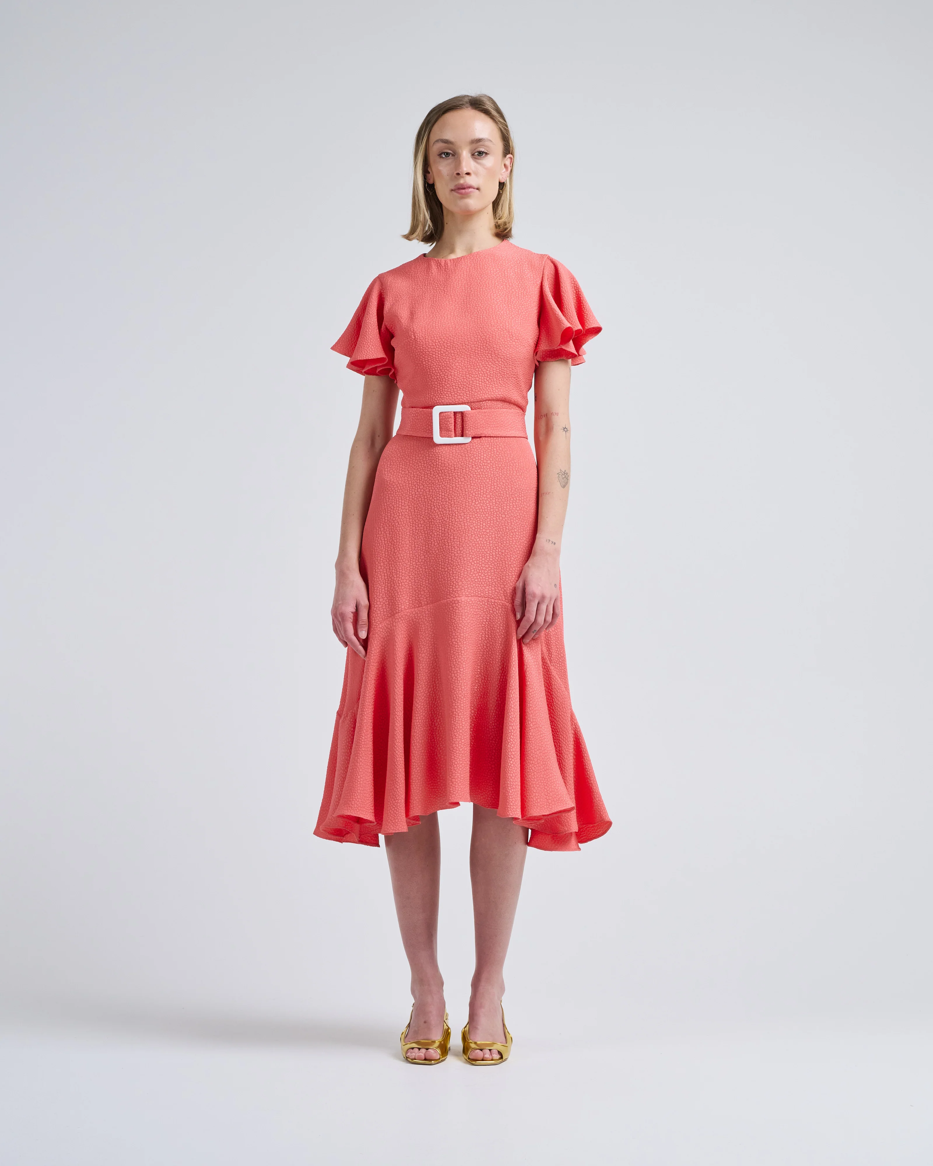 bubble fabric dress - Image 5