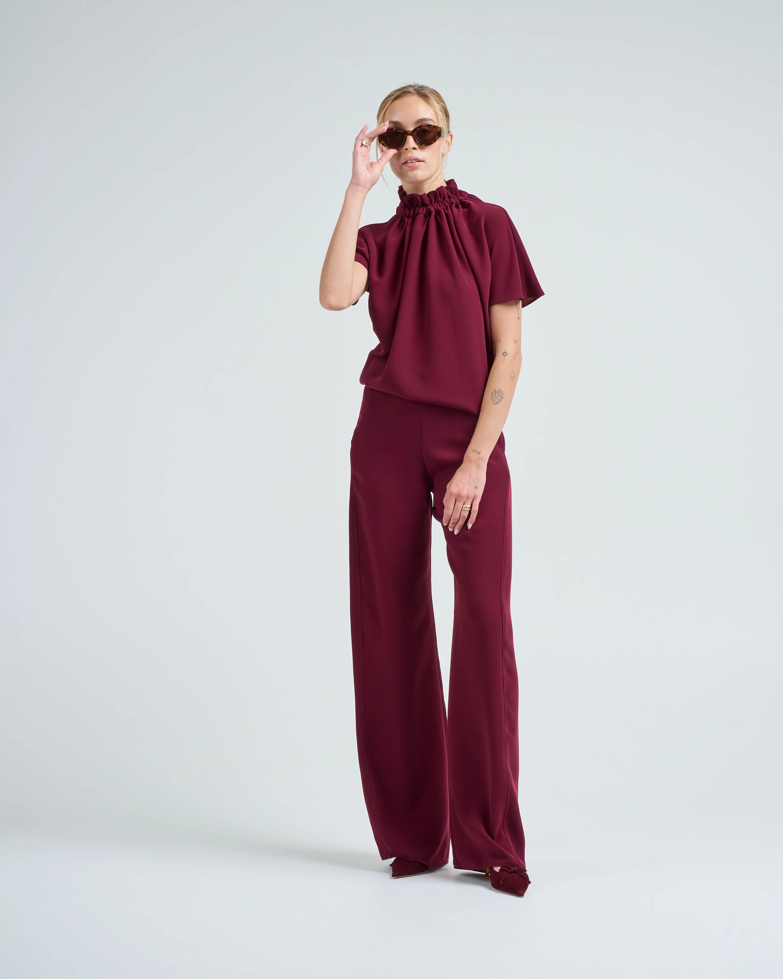 short ruff blouse - Image 2
