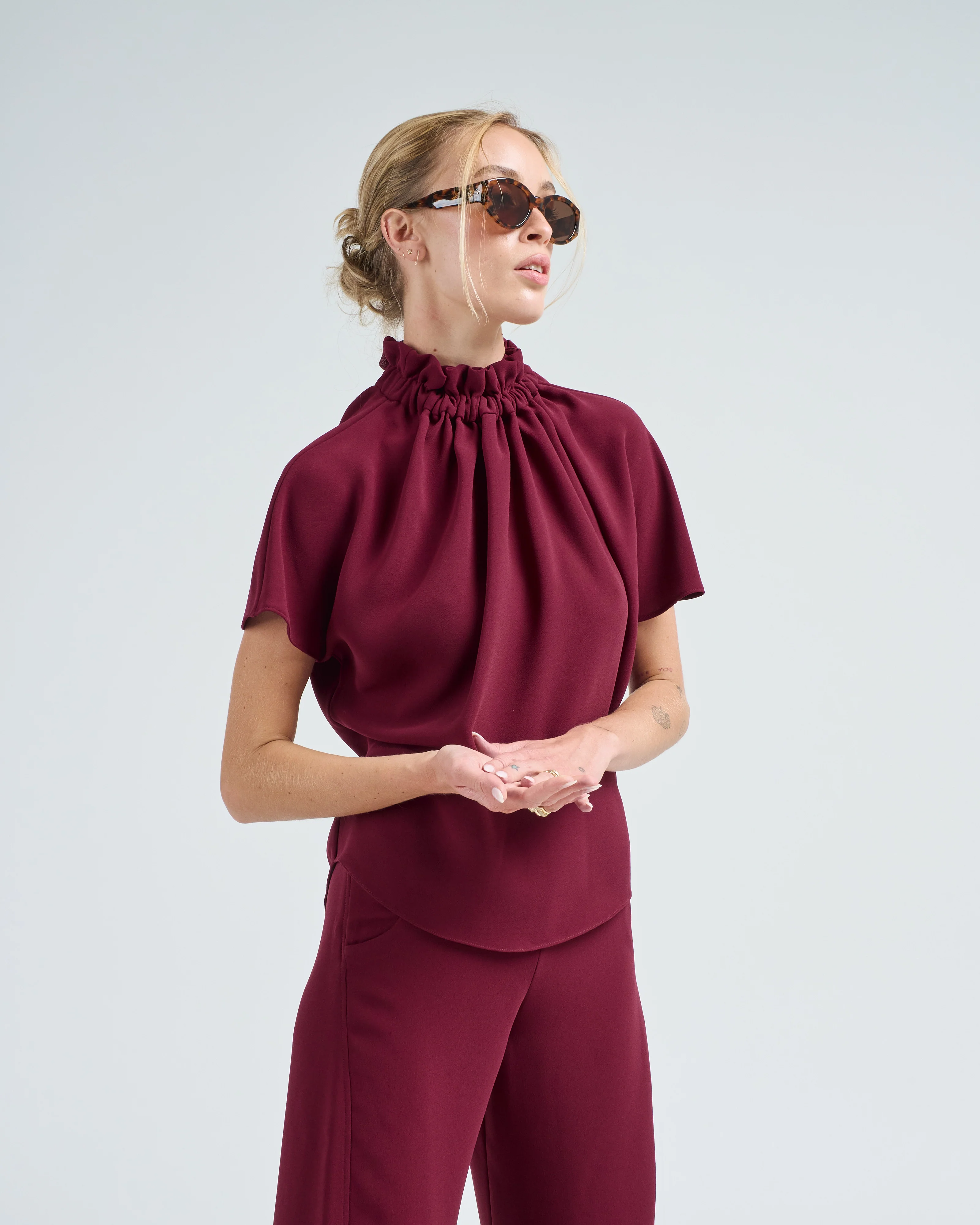 short ruff blouse - Image 3