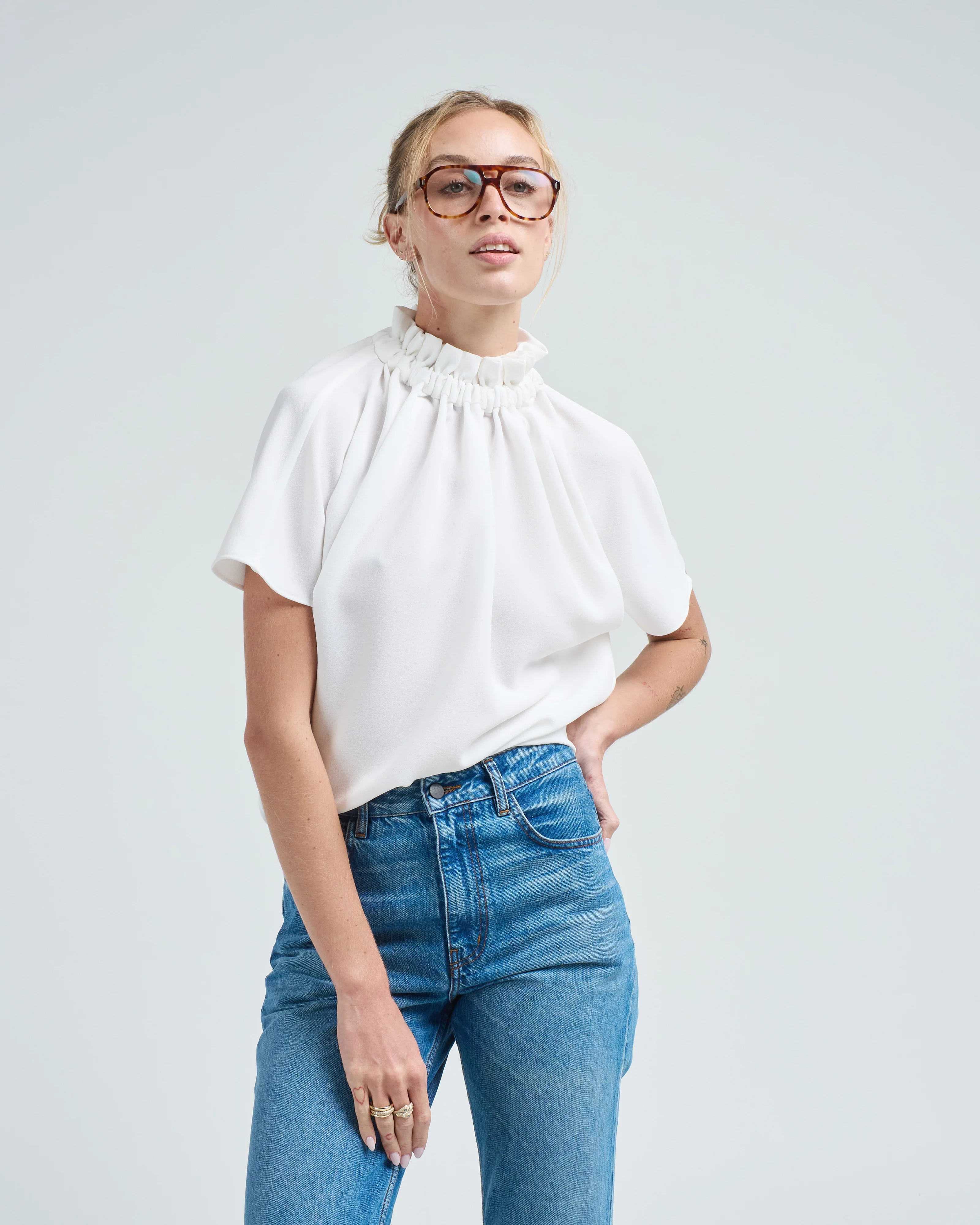 short ruff blouse - Image 3
