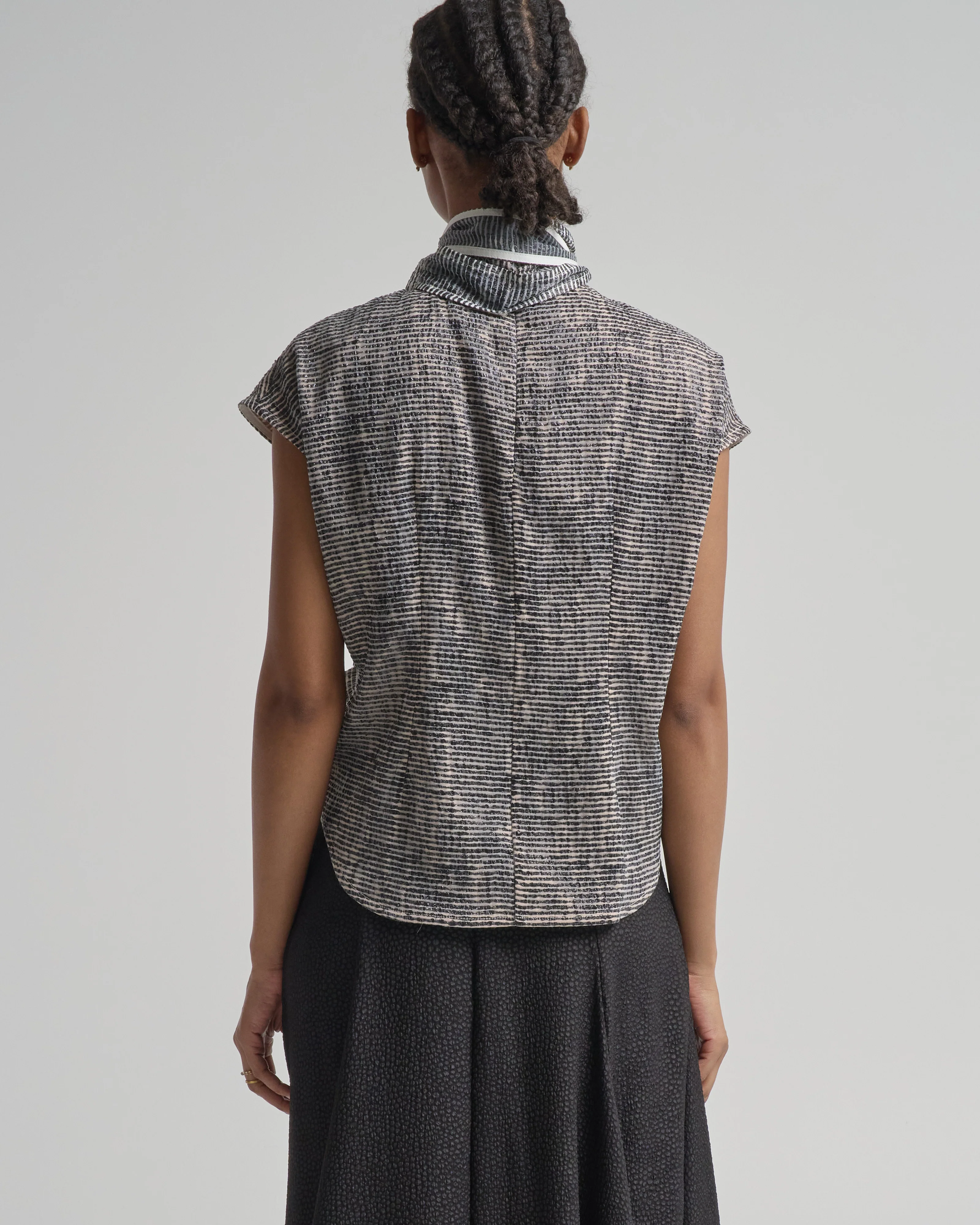 tie neck blouse - Image 4