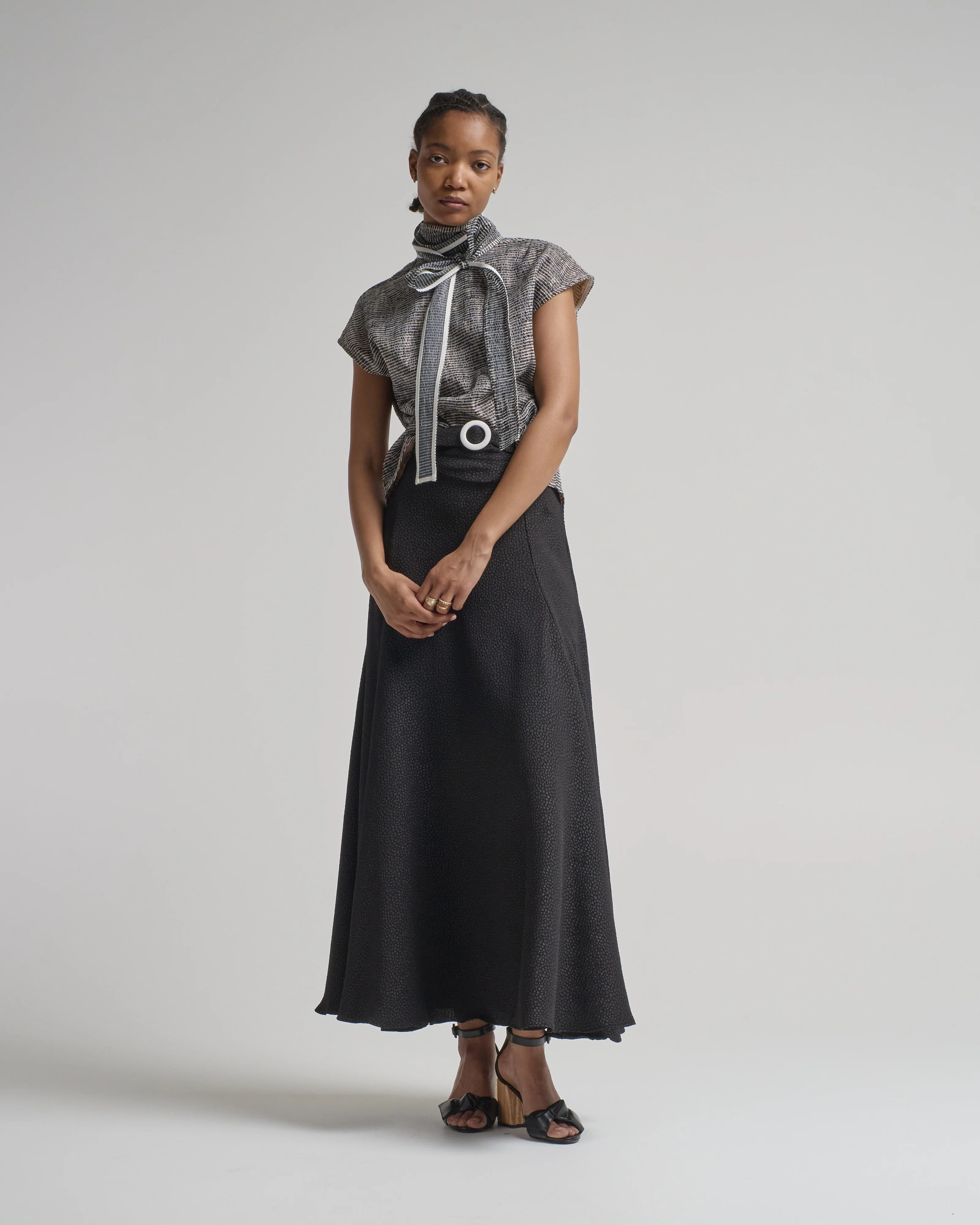 tie neck blouse - Image 5