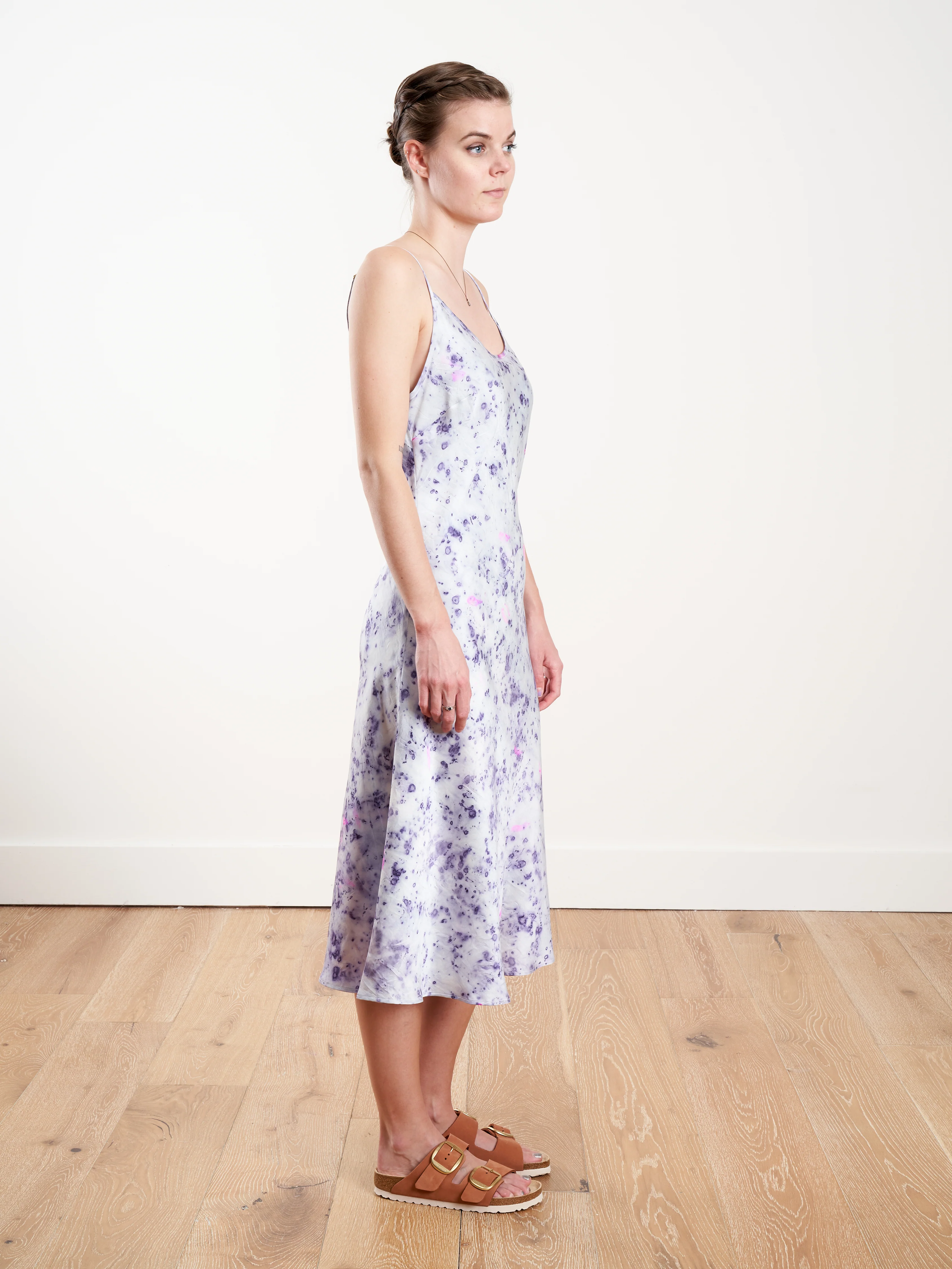 tea length slip - purple carnation - Image 2