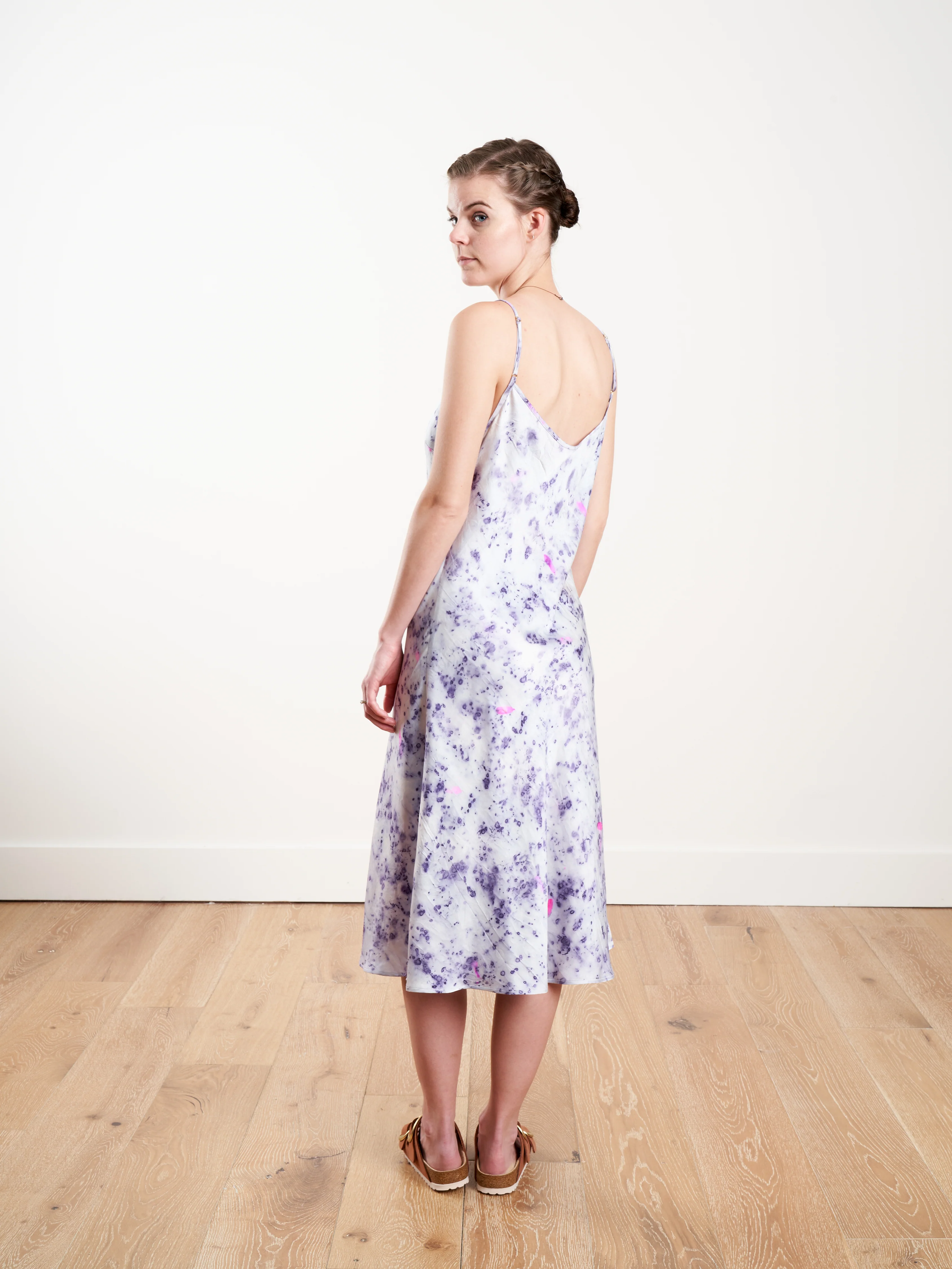 tea length slip - purple carnation - Image 5