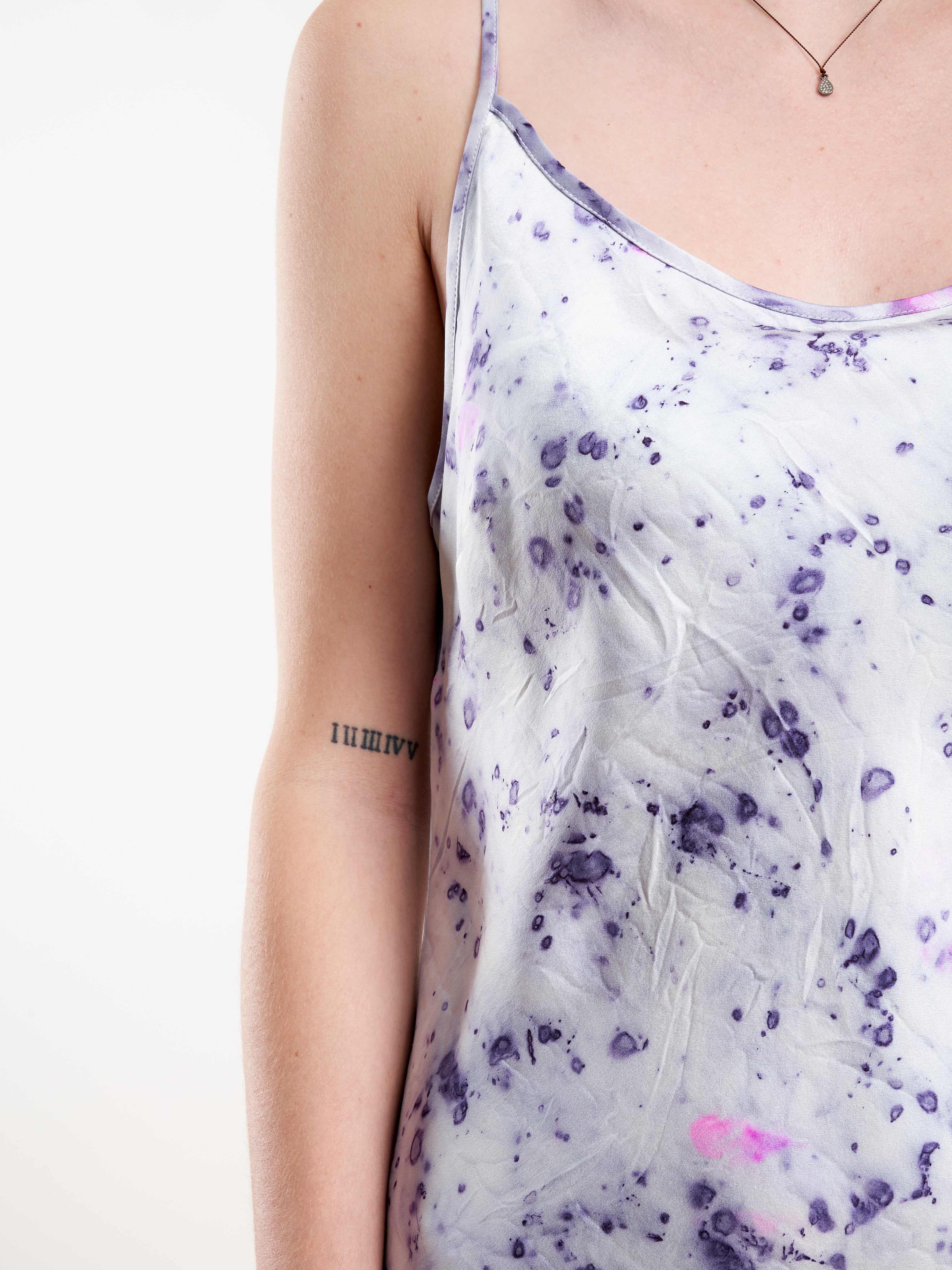 tea length slip - purple carnation - Image 6