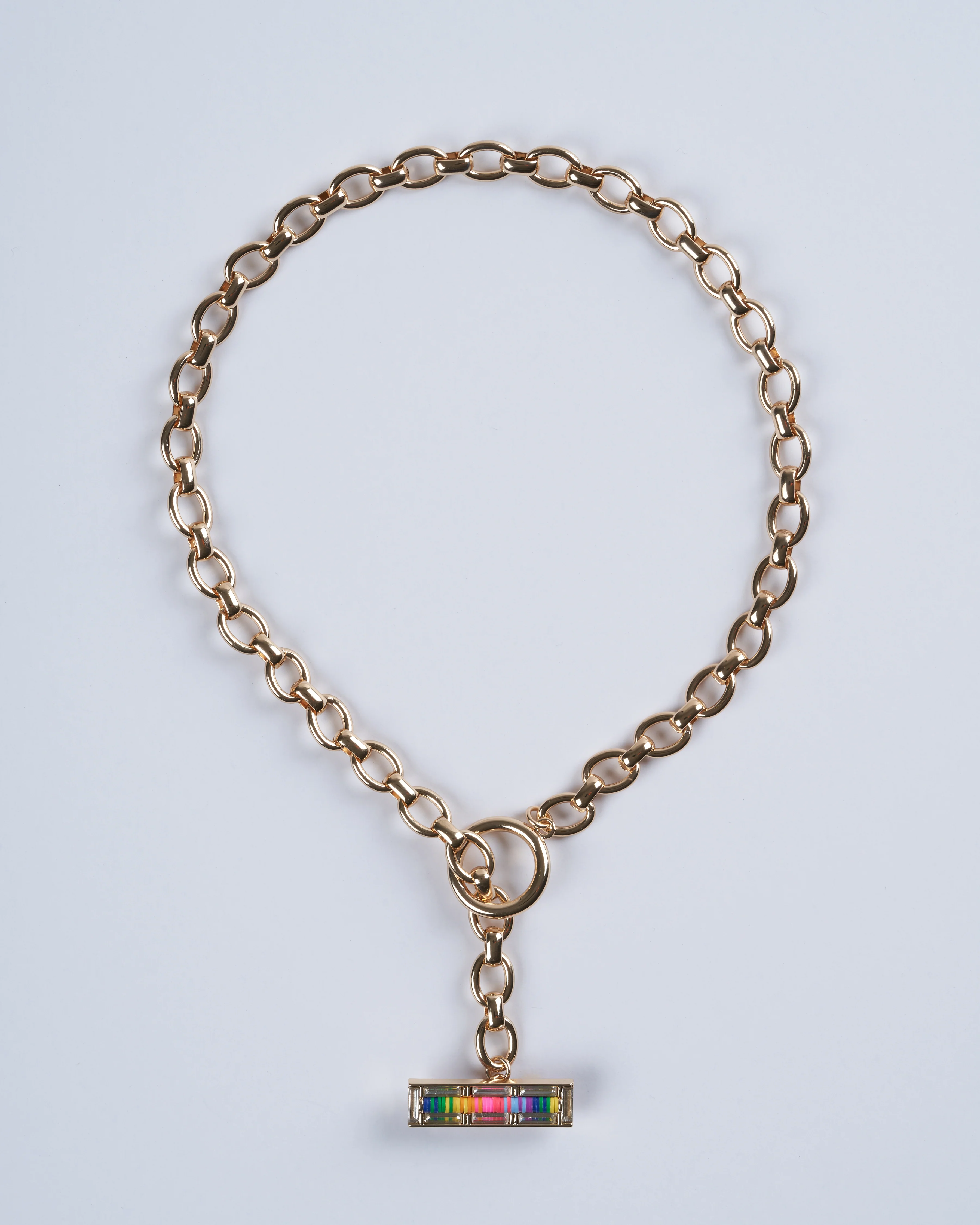 nevis toggle necklace - gold/brightside