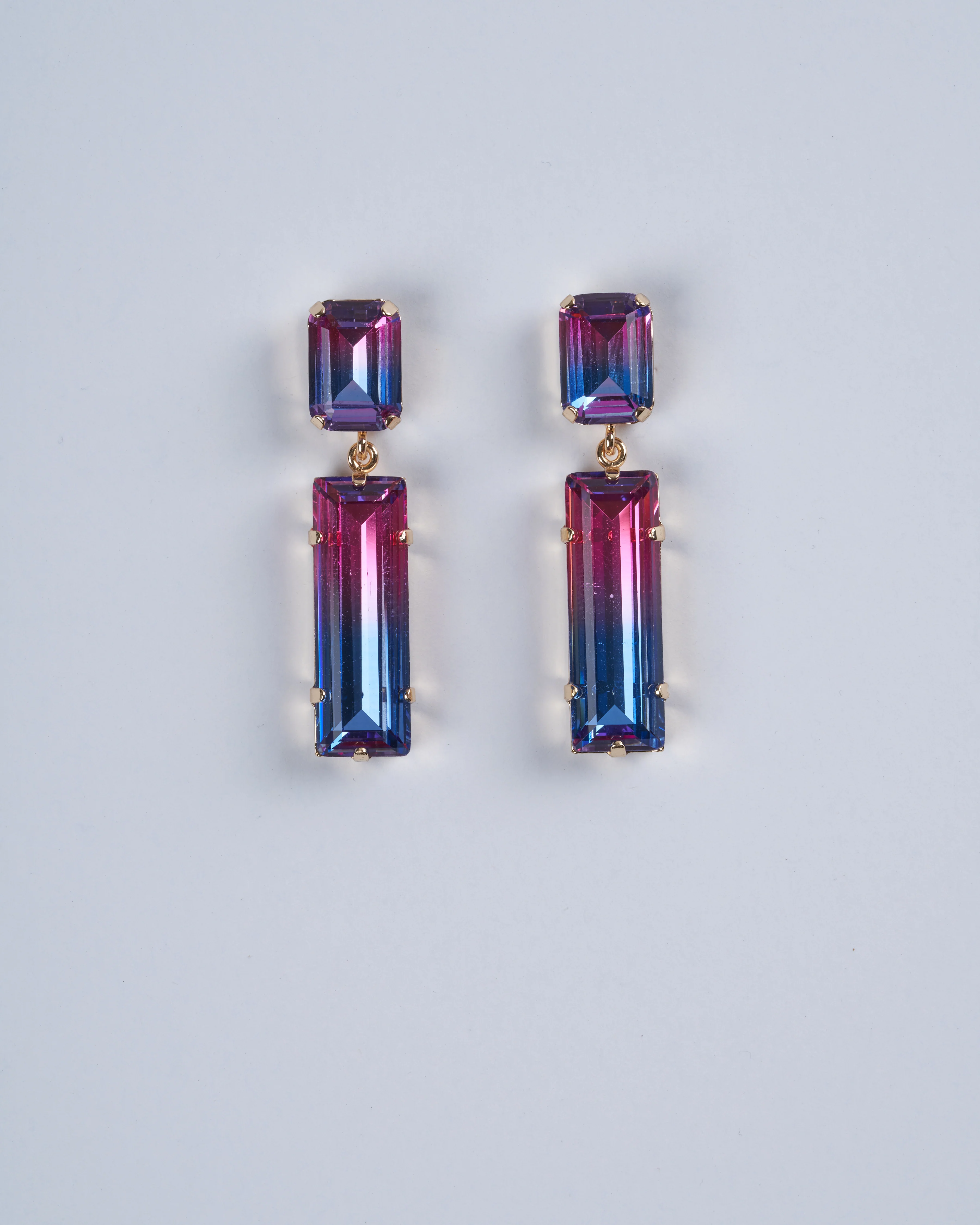 sell out earrings - pink and blue - Image 2