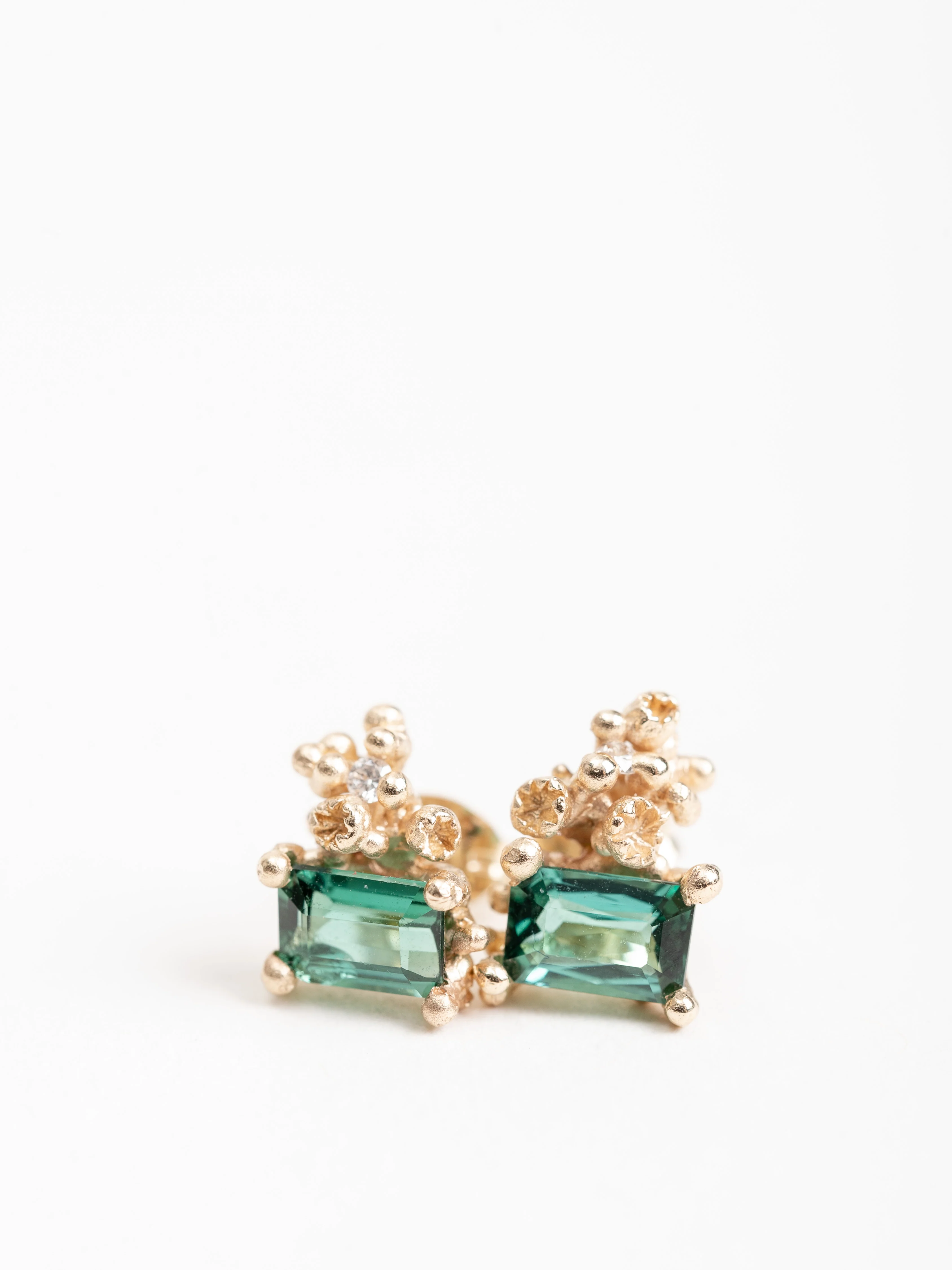 emerald cut tourmaline earrings - Image 2