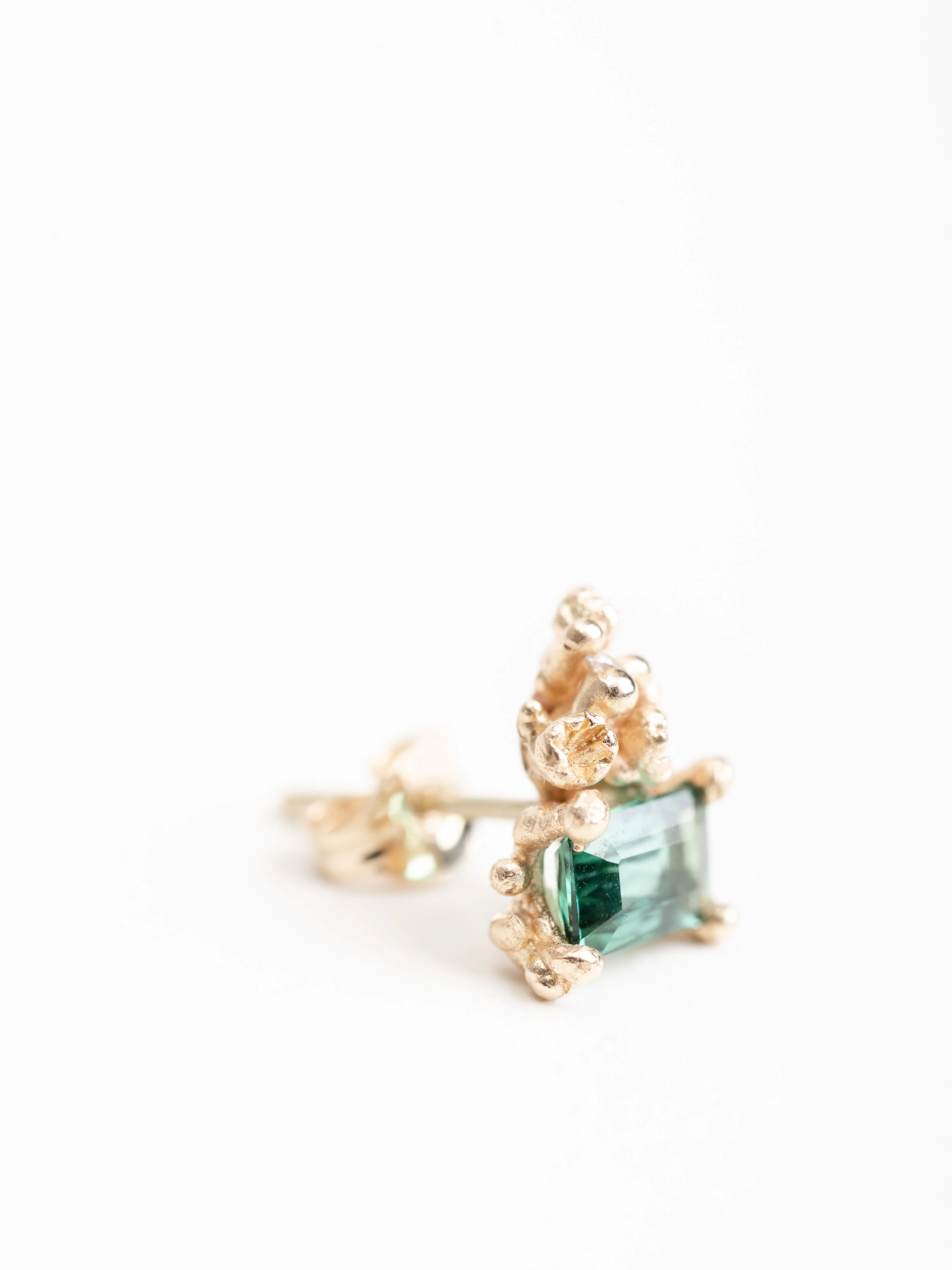 emerald cut tourmaline earrings - Image 3