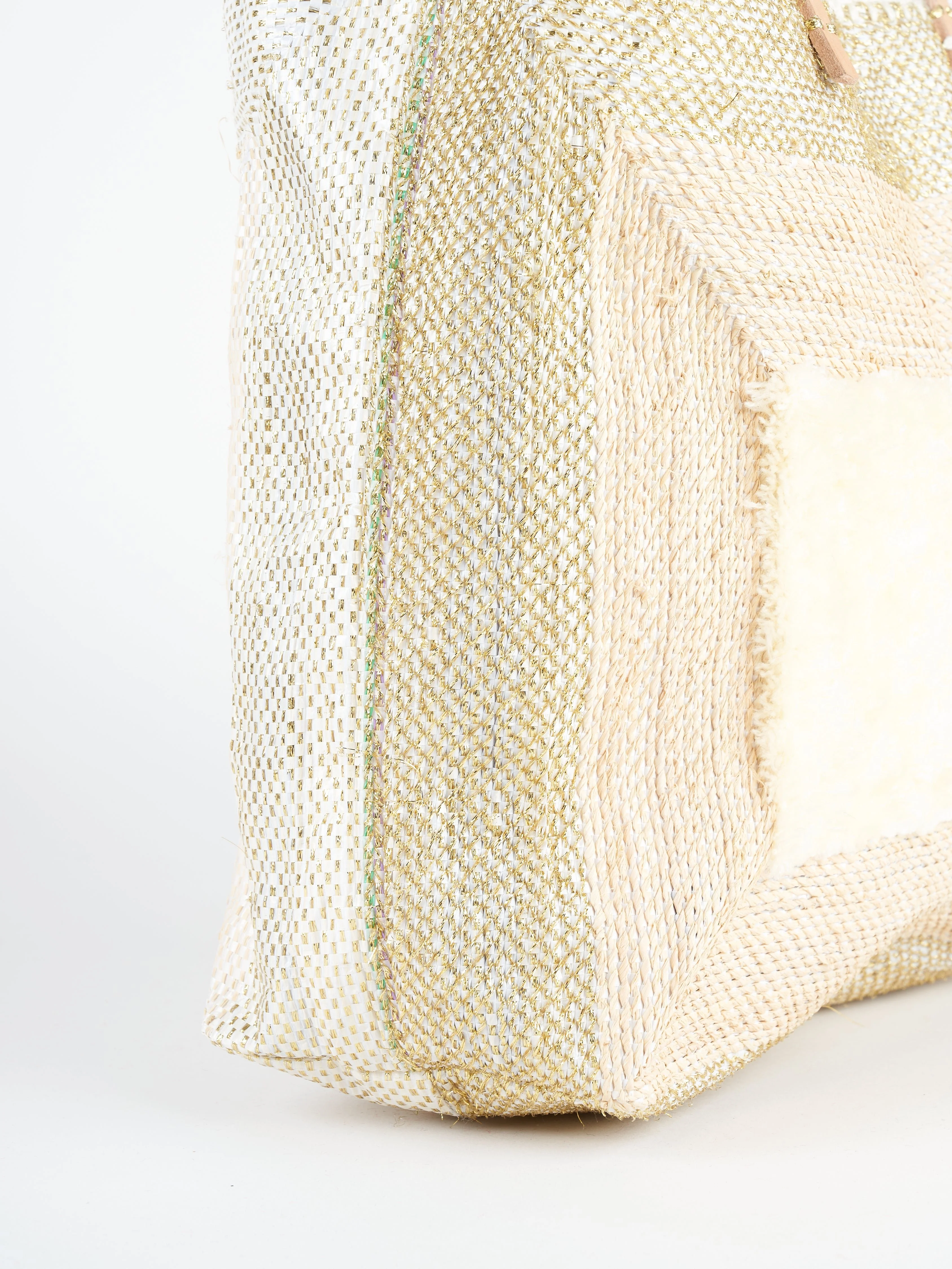 recycled bag - gold/nude - Image 3