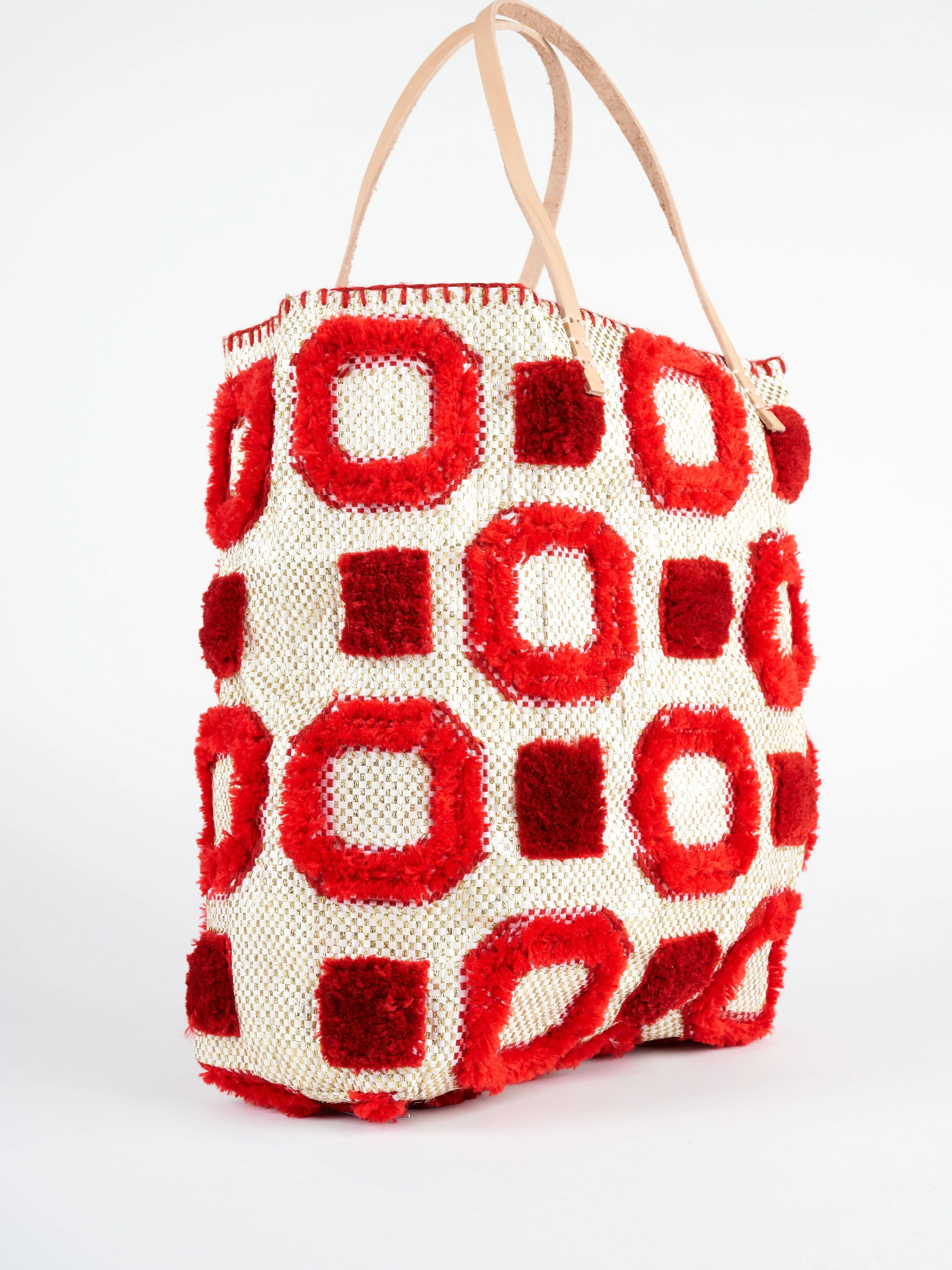 recycled bag - gold/red - Image 2