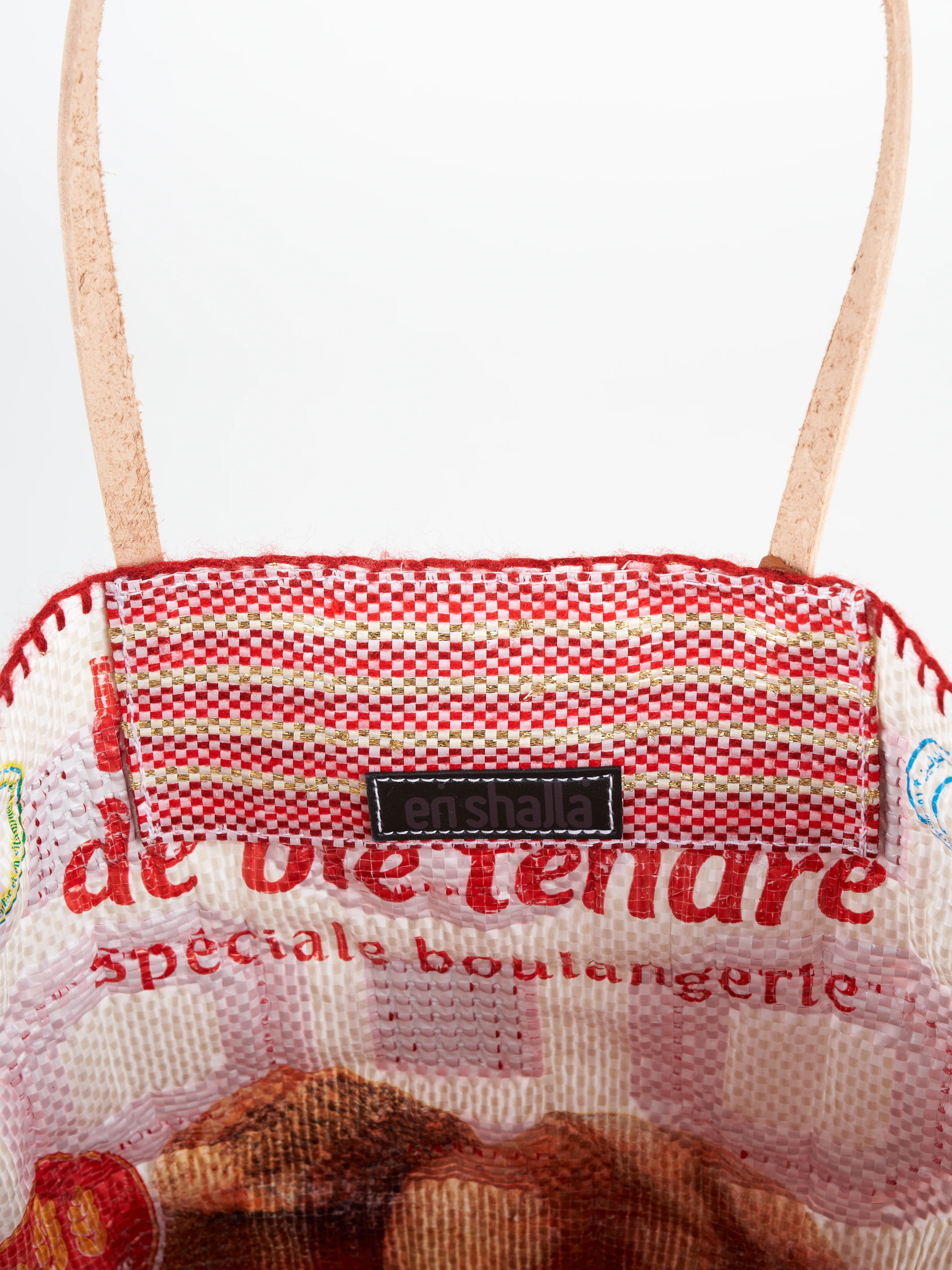 recycled bag - gold/red - Image 4