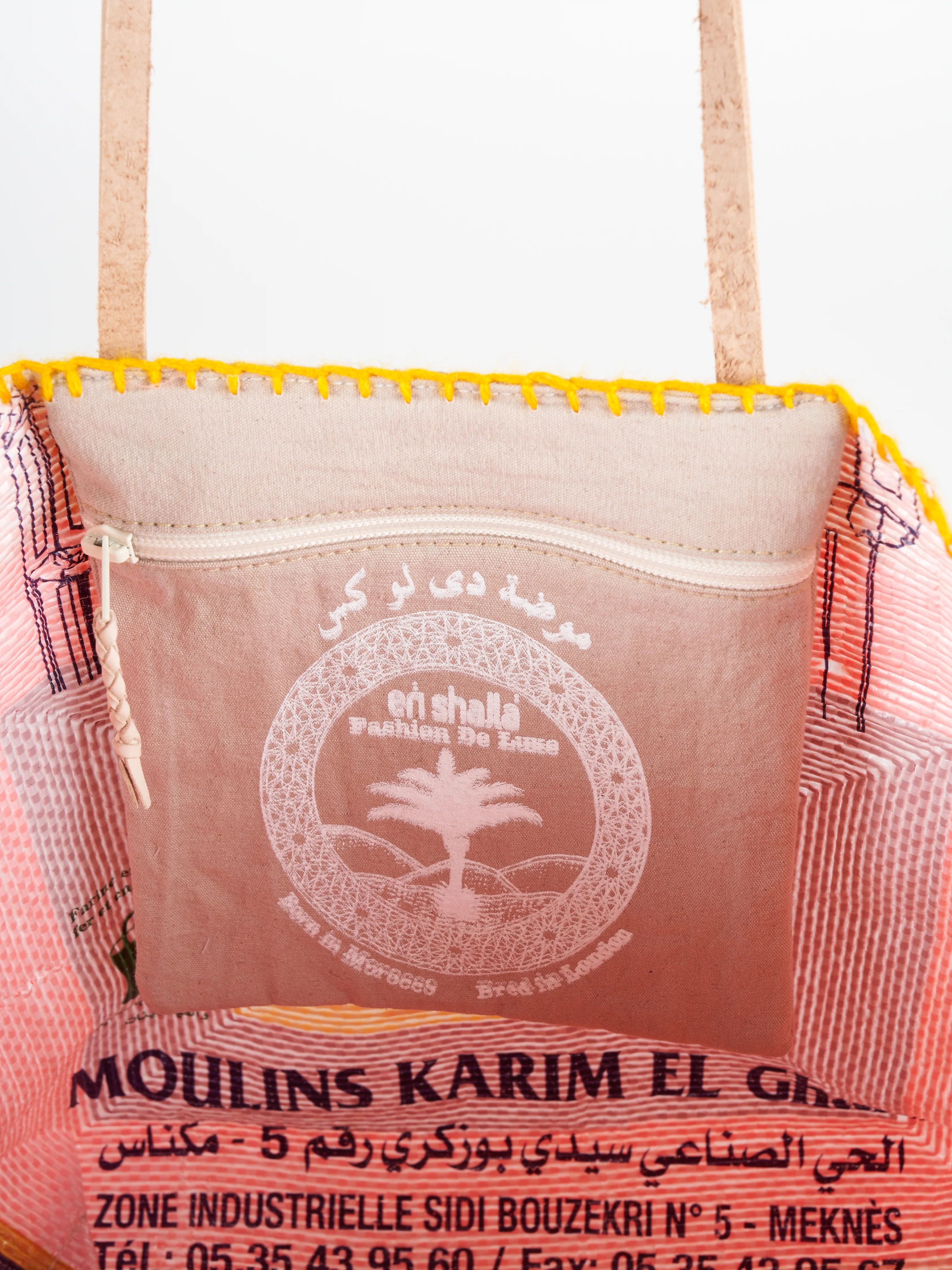 recycled bag - orange/pink - Image 4