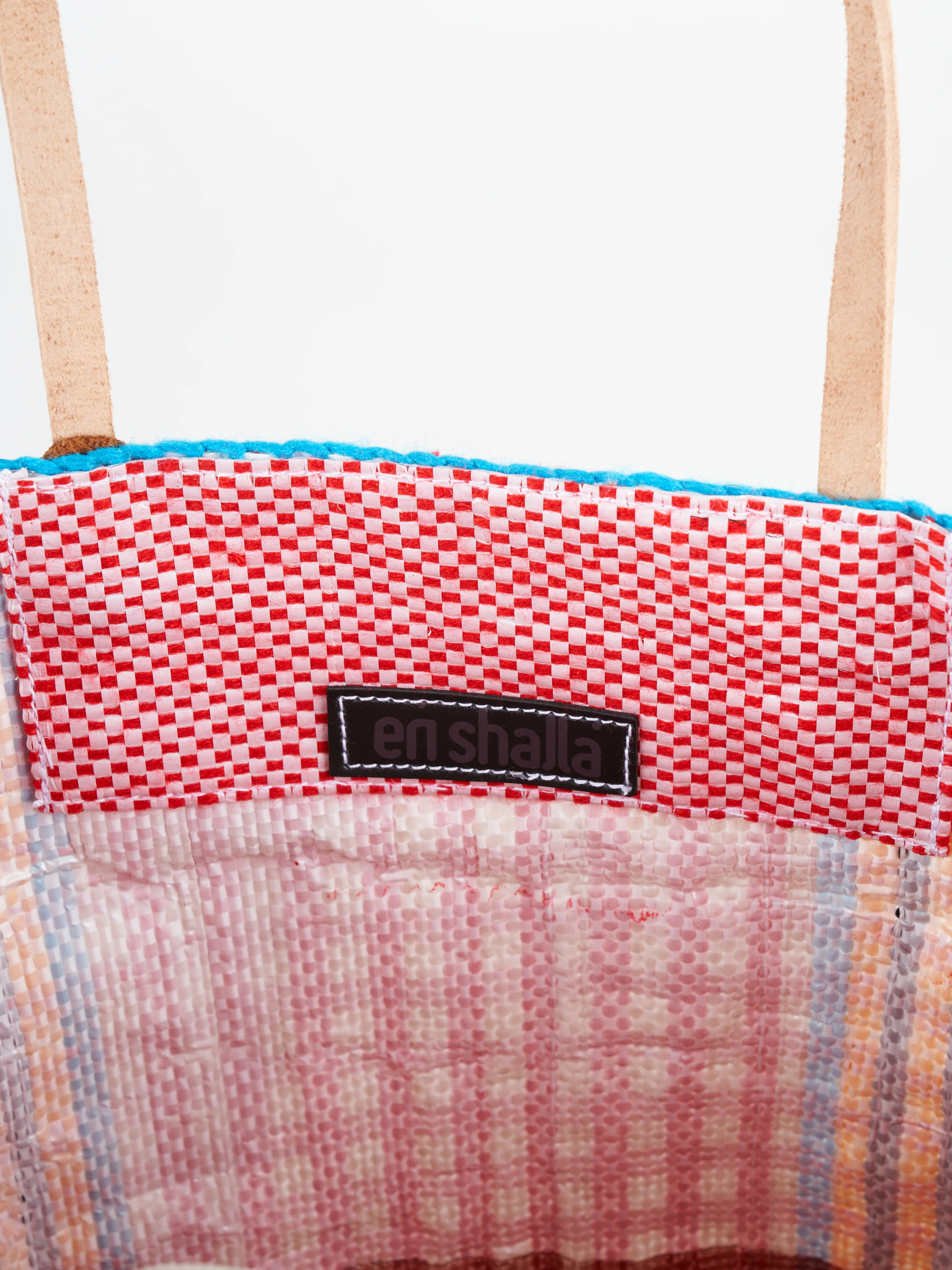 recycled bag - red checker - Image 5