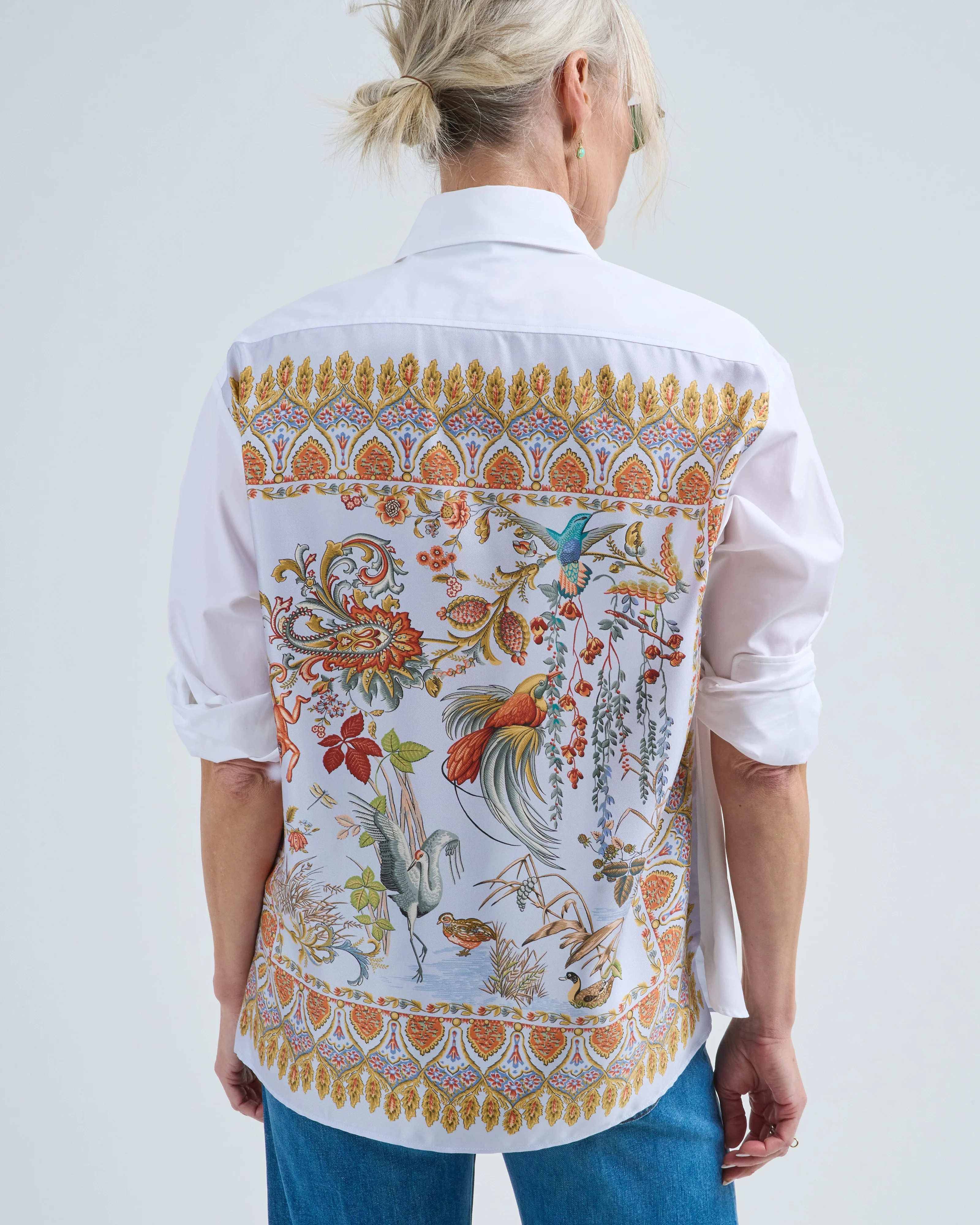back printed loose fit shirt - Image 2