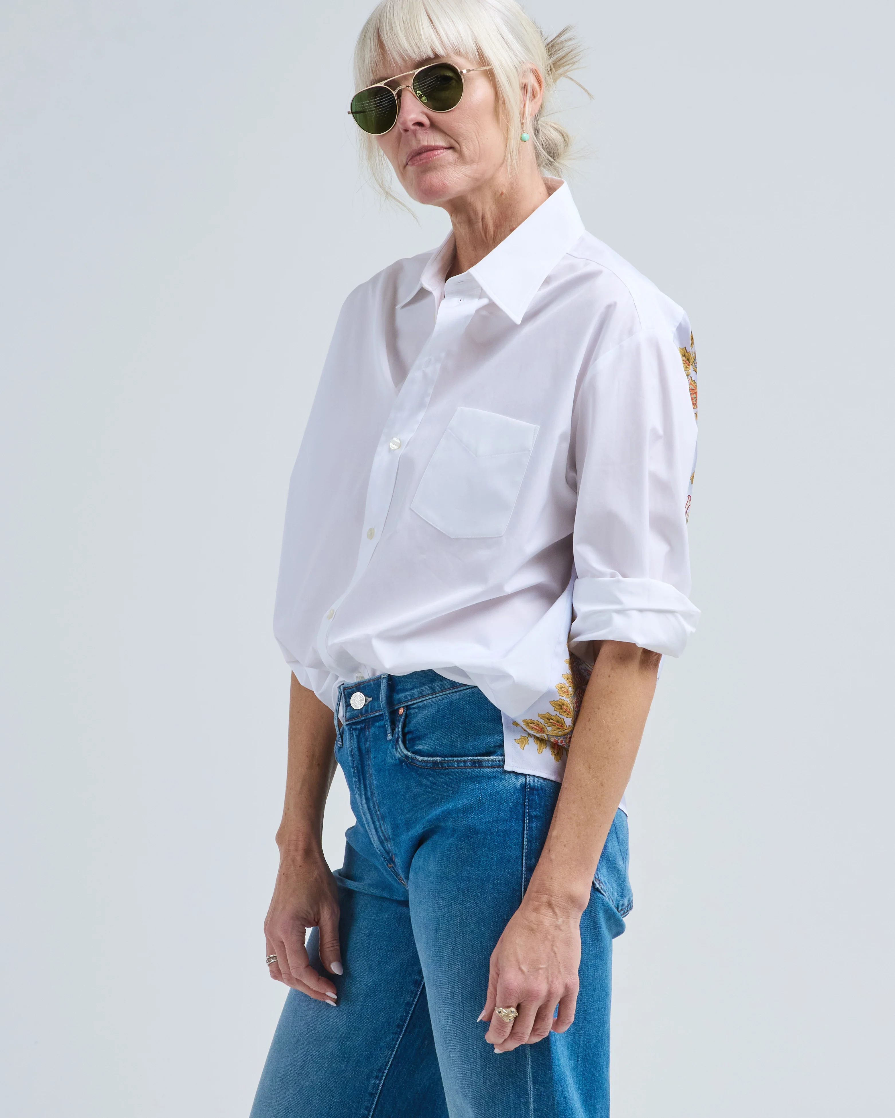 back printed loose fit shirt - Image 3