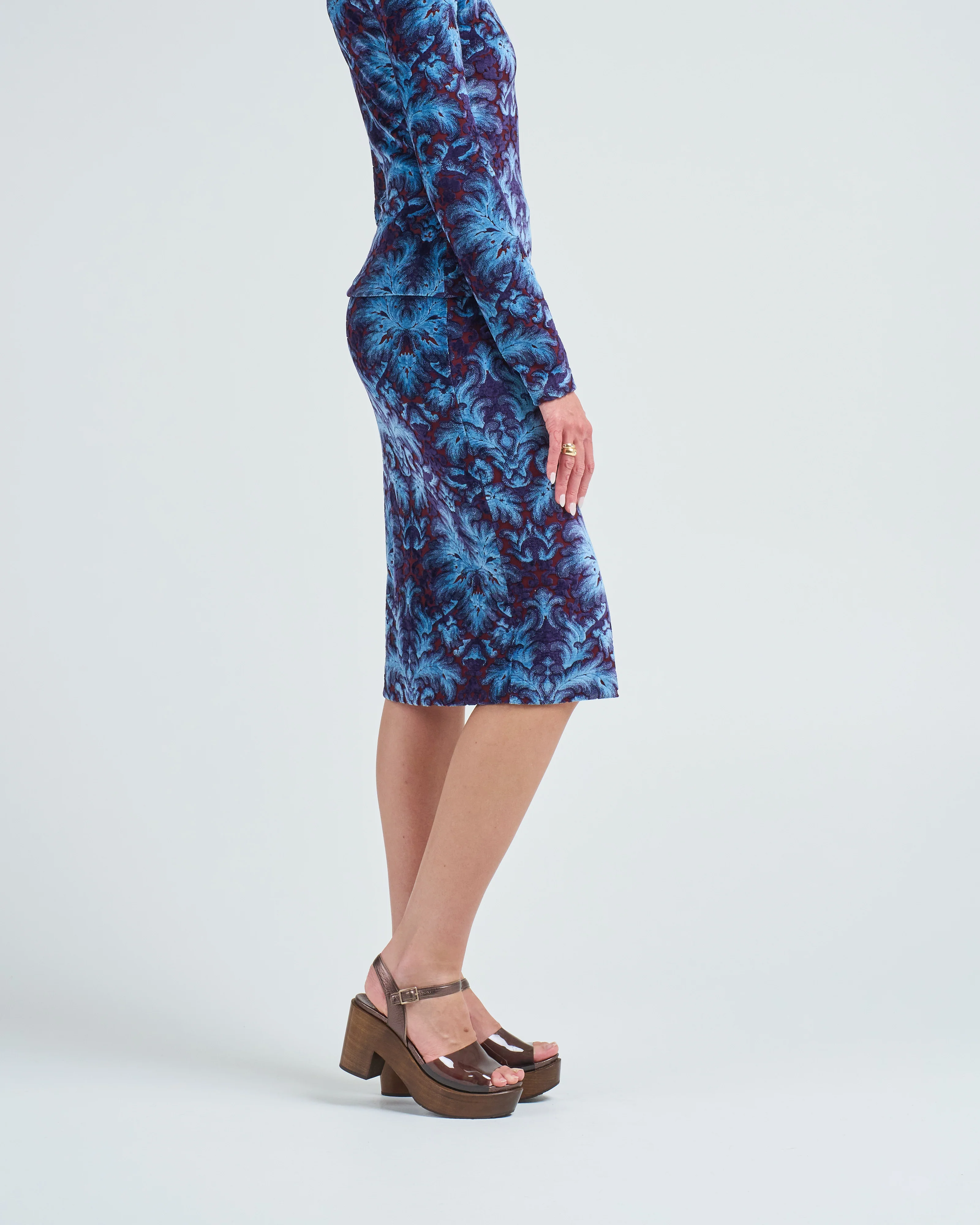 burnout velvet skirt - Image 3