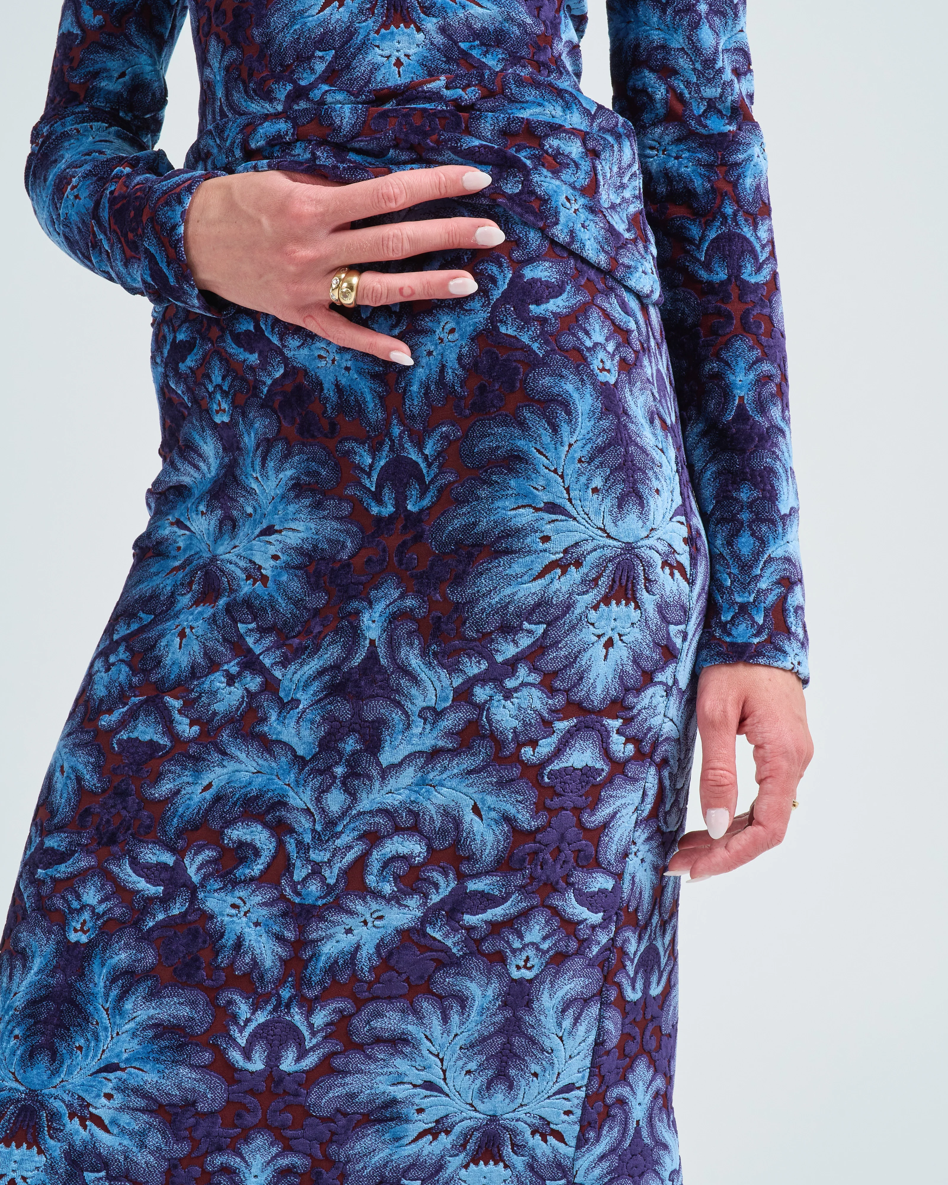 burnout velvet skirt - Image 5
