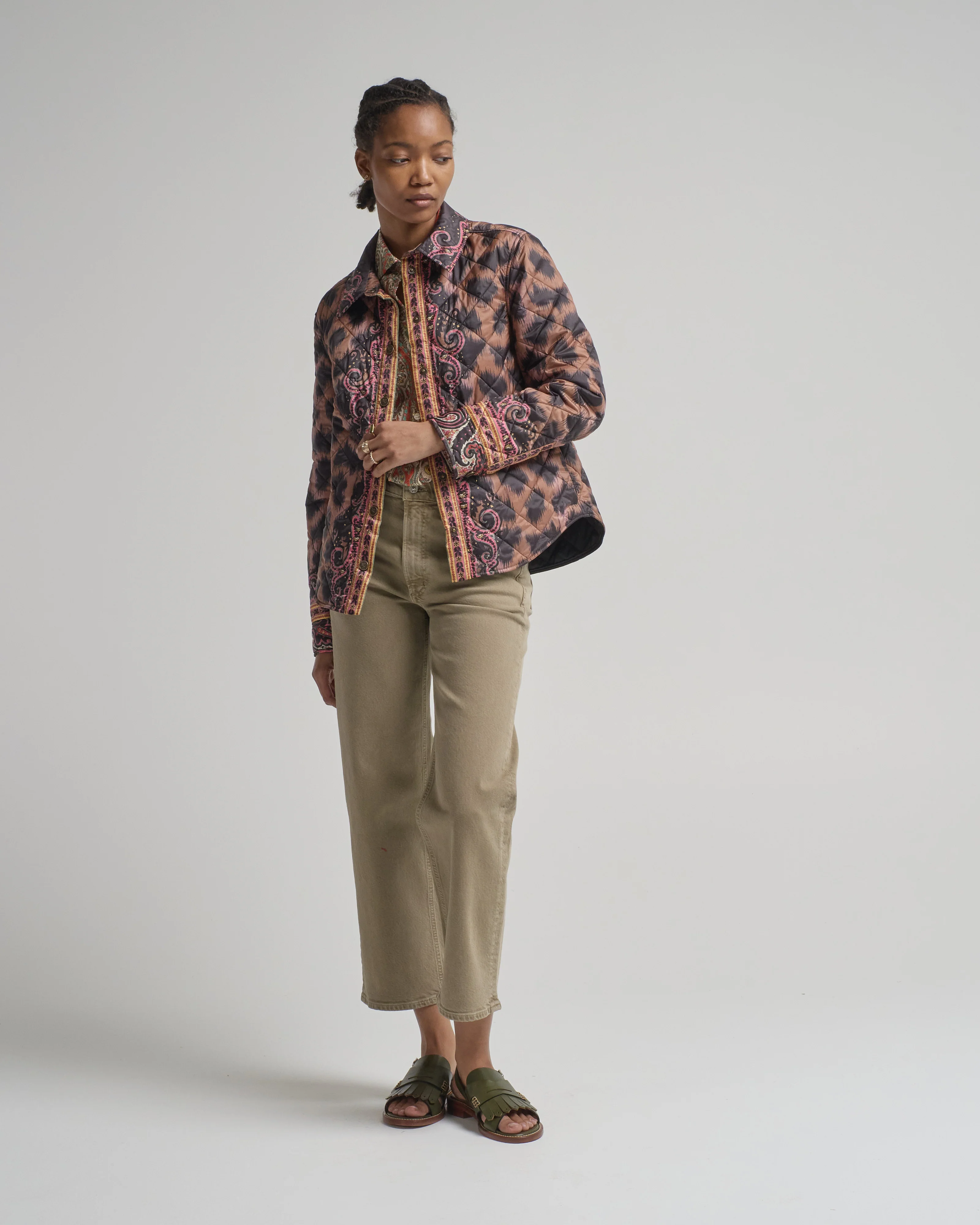 down jacket with rounded hem - Image 5