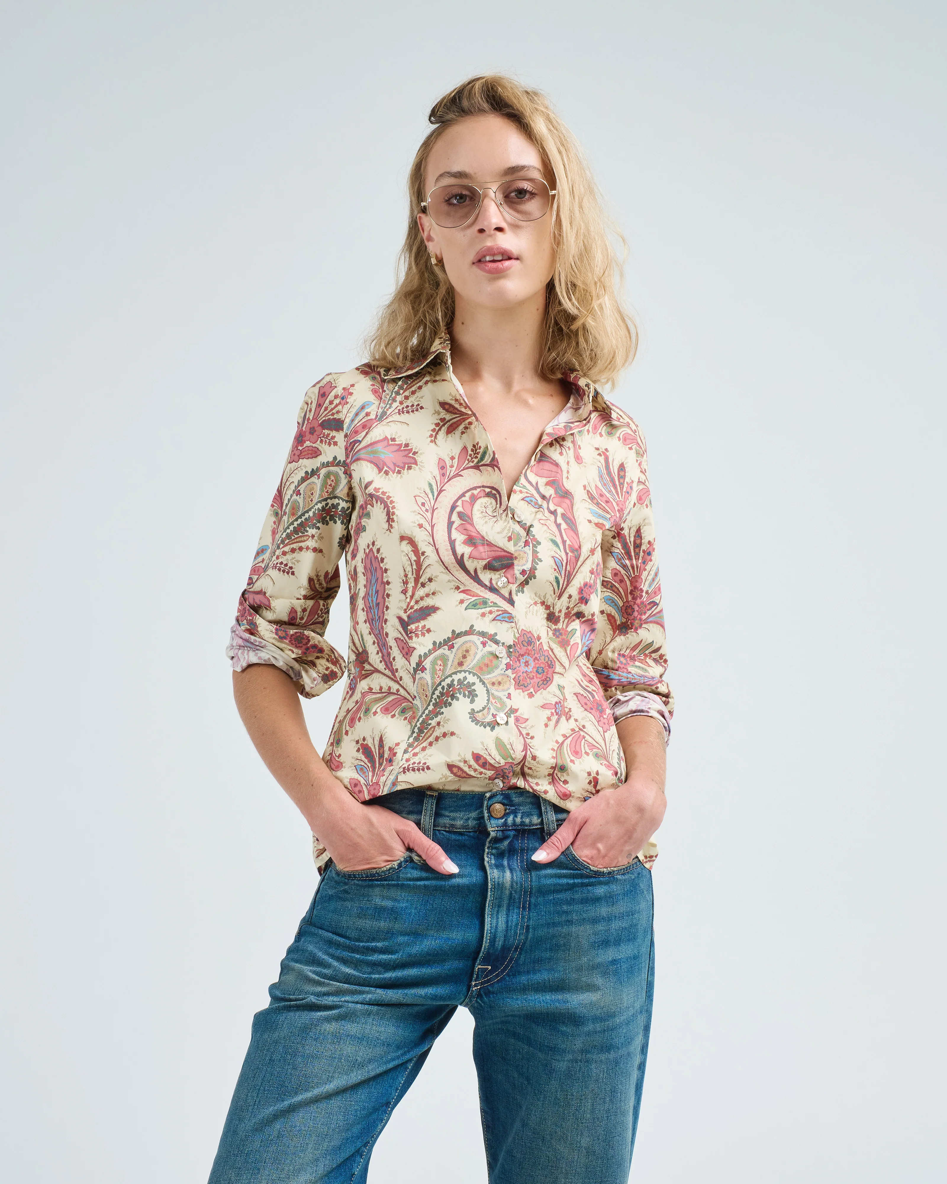 printed cotton shirt - Image 3