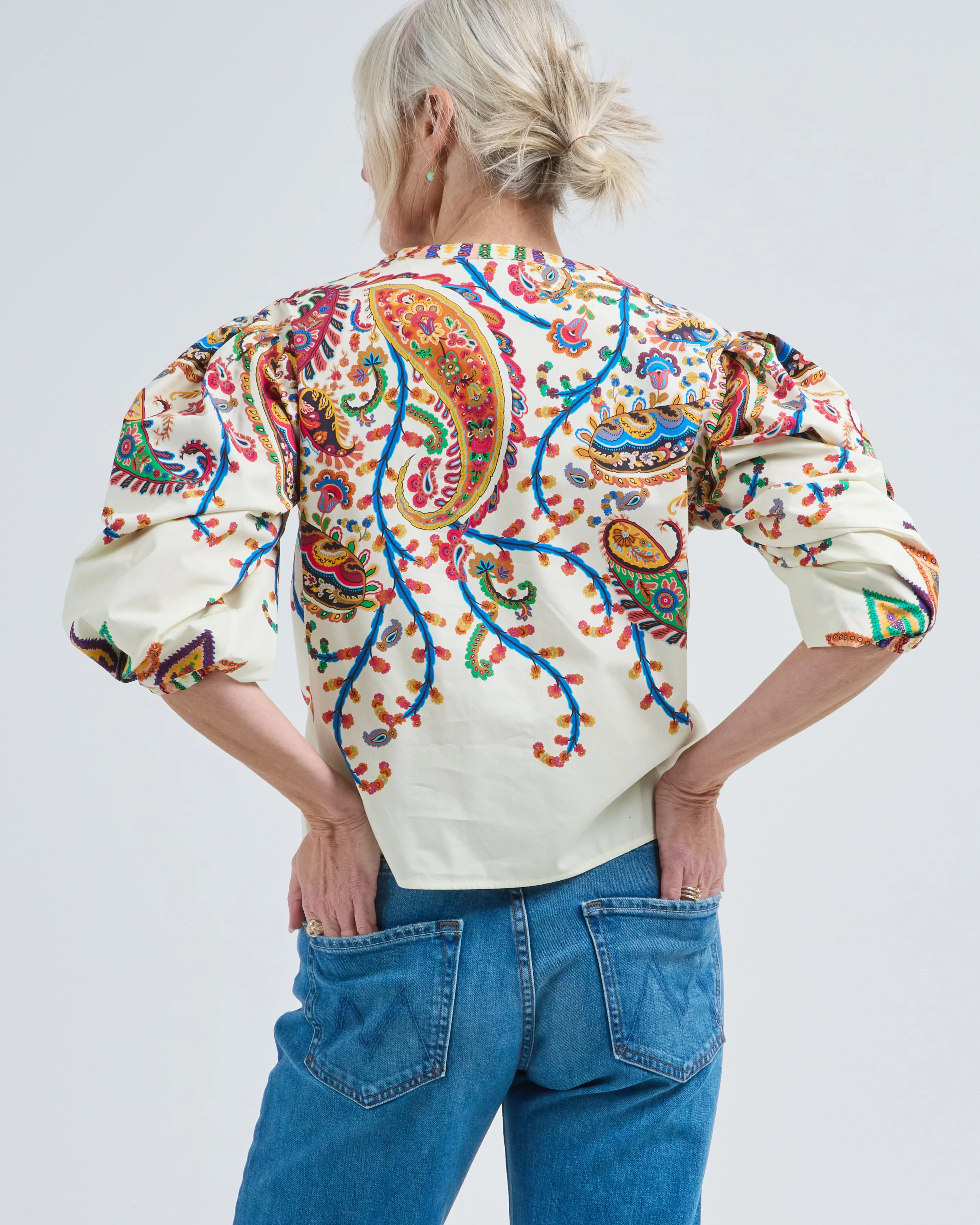puff sleeve boxy fit top - Image 3