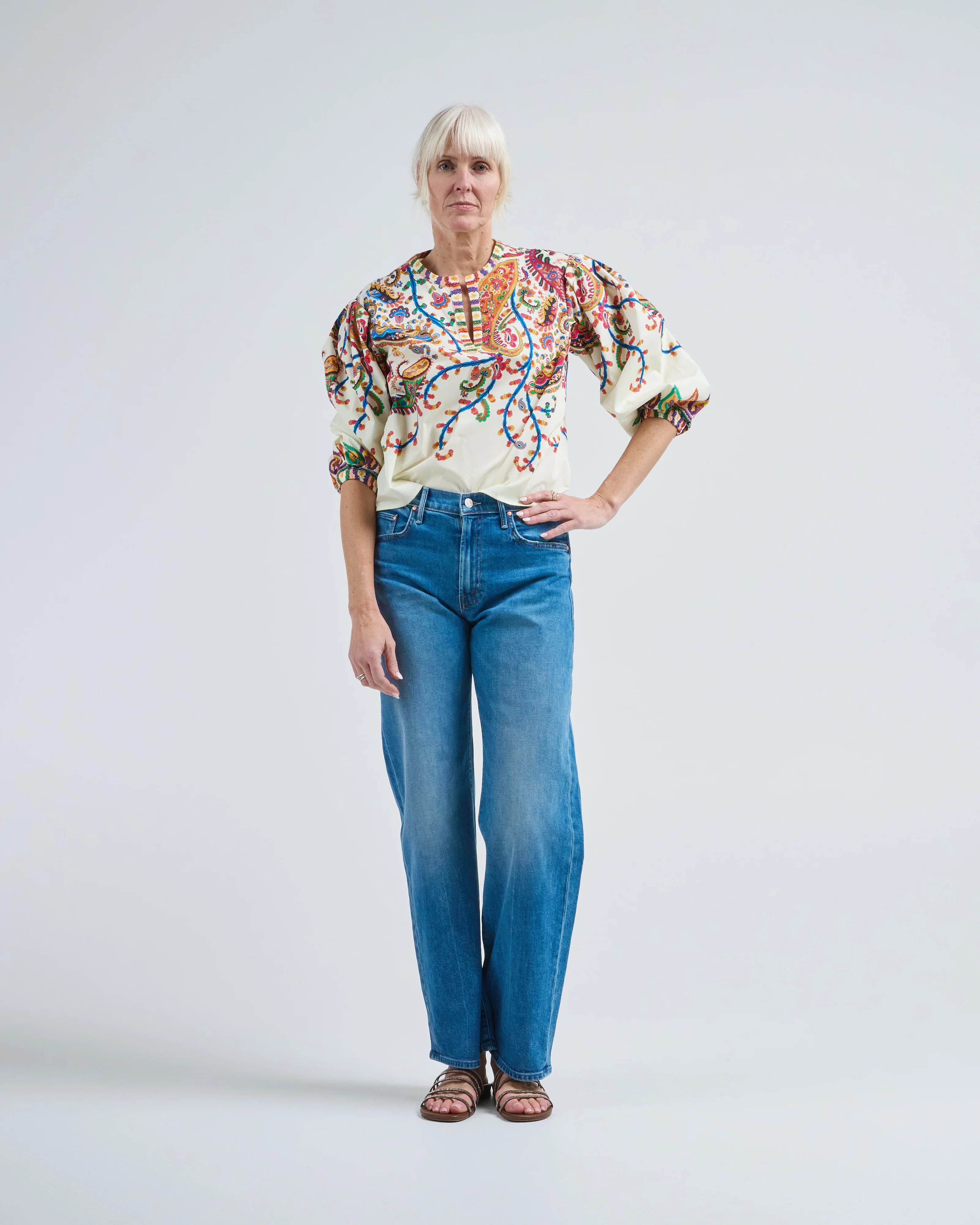 puff sleeve boxy fit top - Image 5