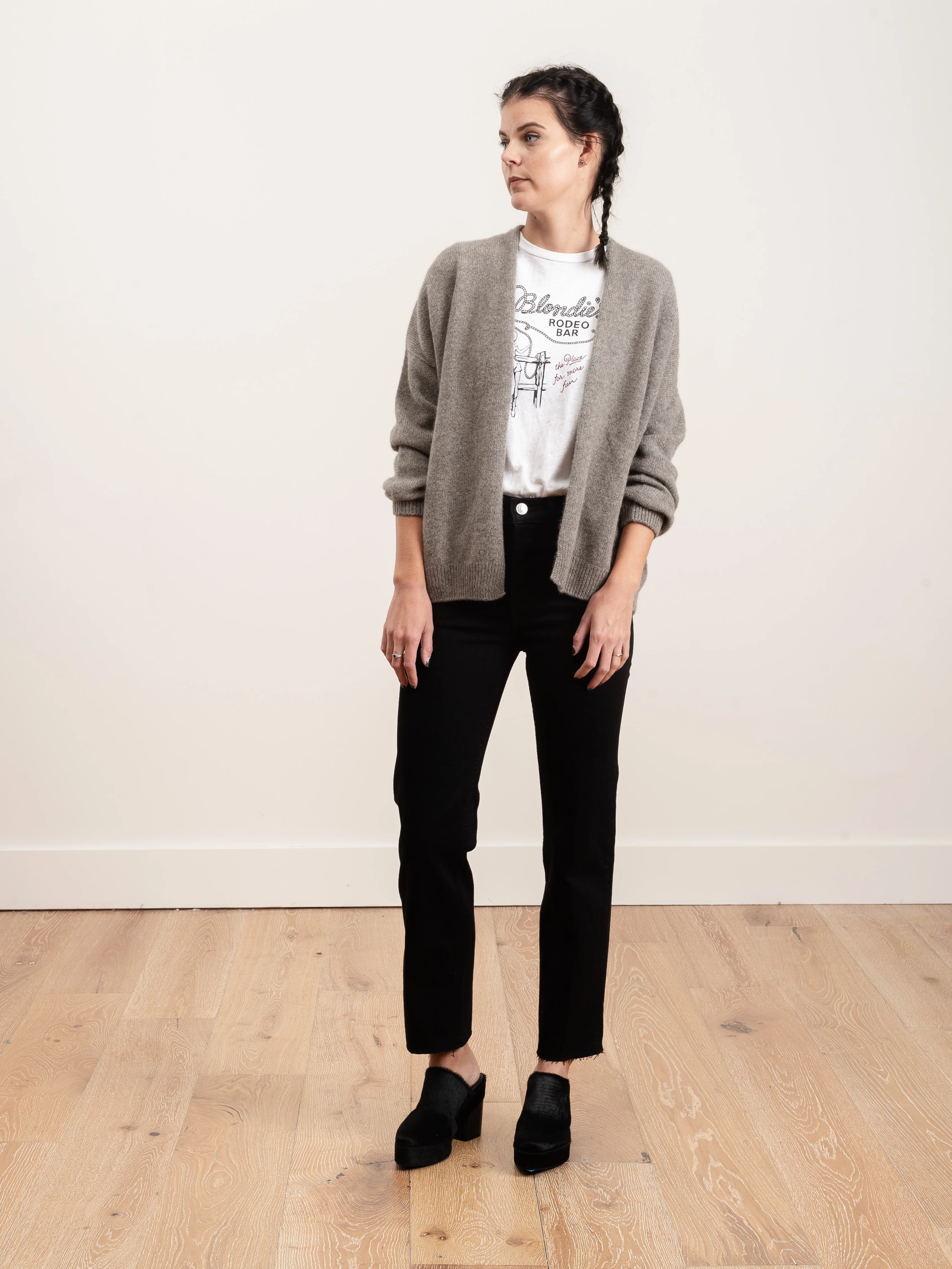 cashmere cardigan - mocha