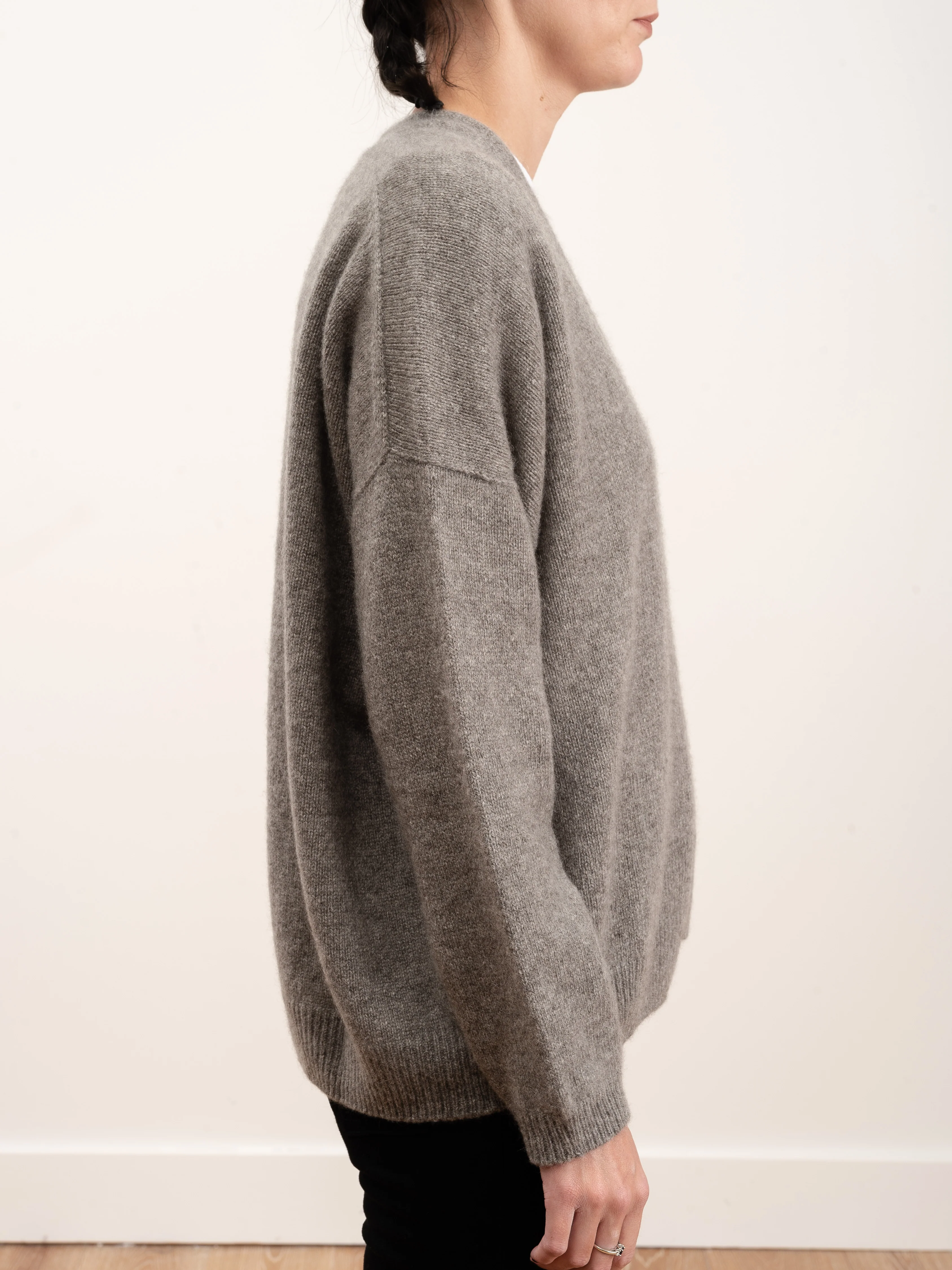 cashmere cardigan - mocha - Image 3