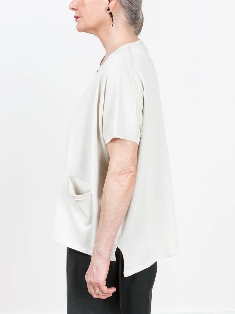 wide sweater - beige - Image 3