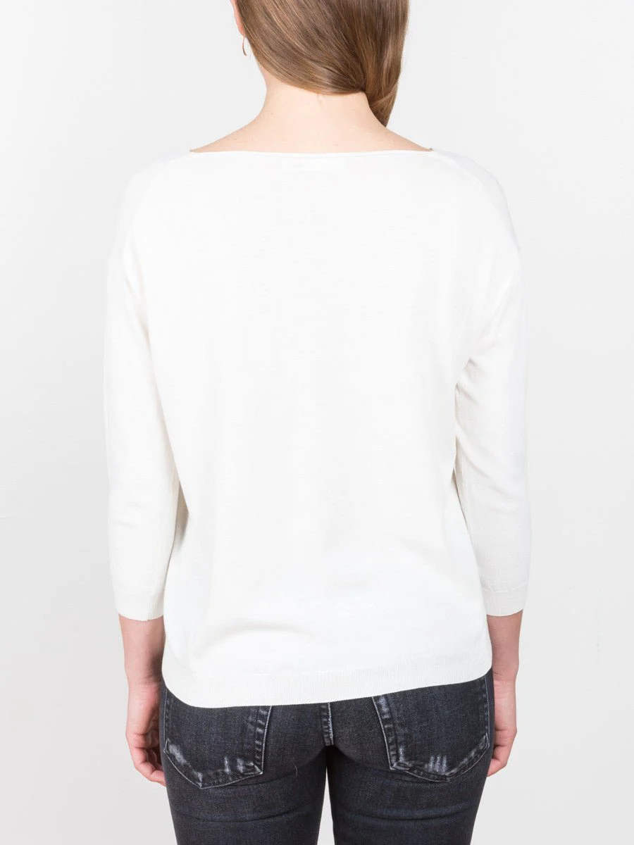 high gauge v-neck sweater - Image 4