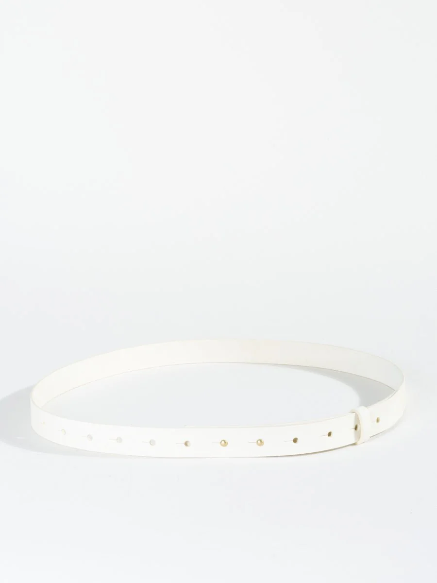leather belt - off white