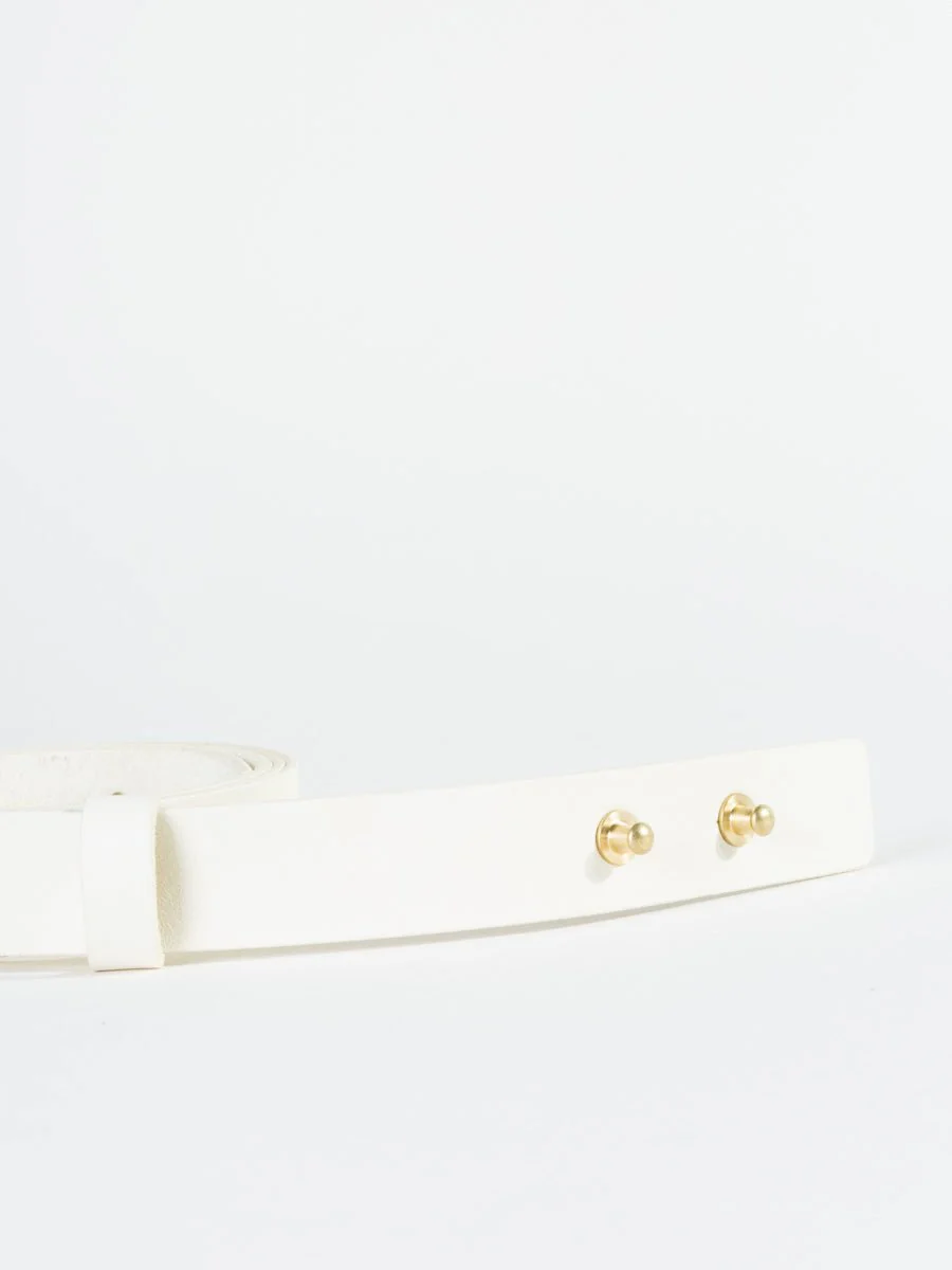 leather belt - off white - Image 3