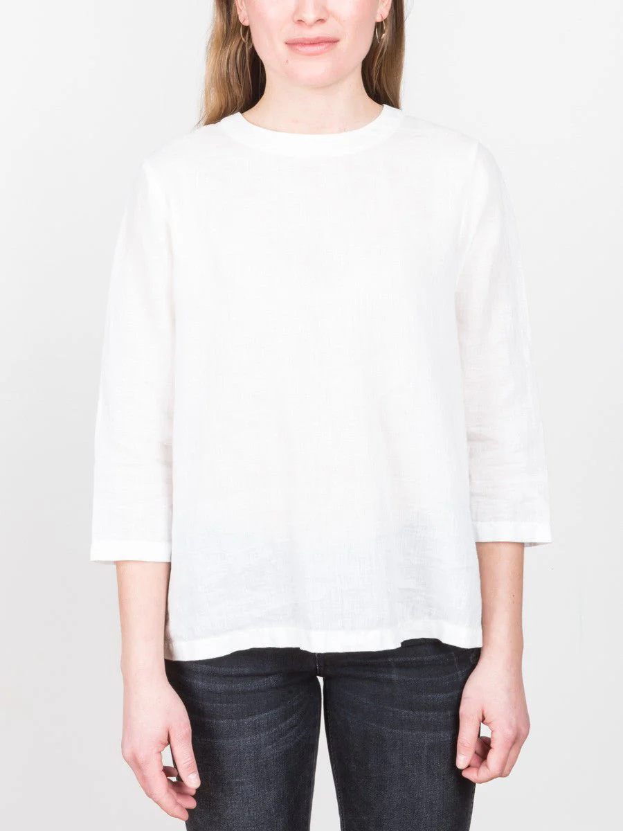 linen back tuck sweater - Image 2
