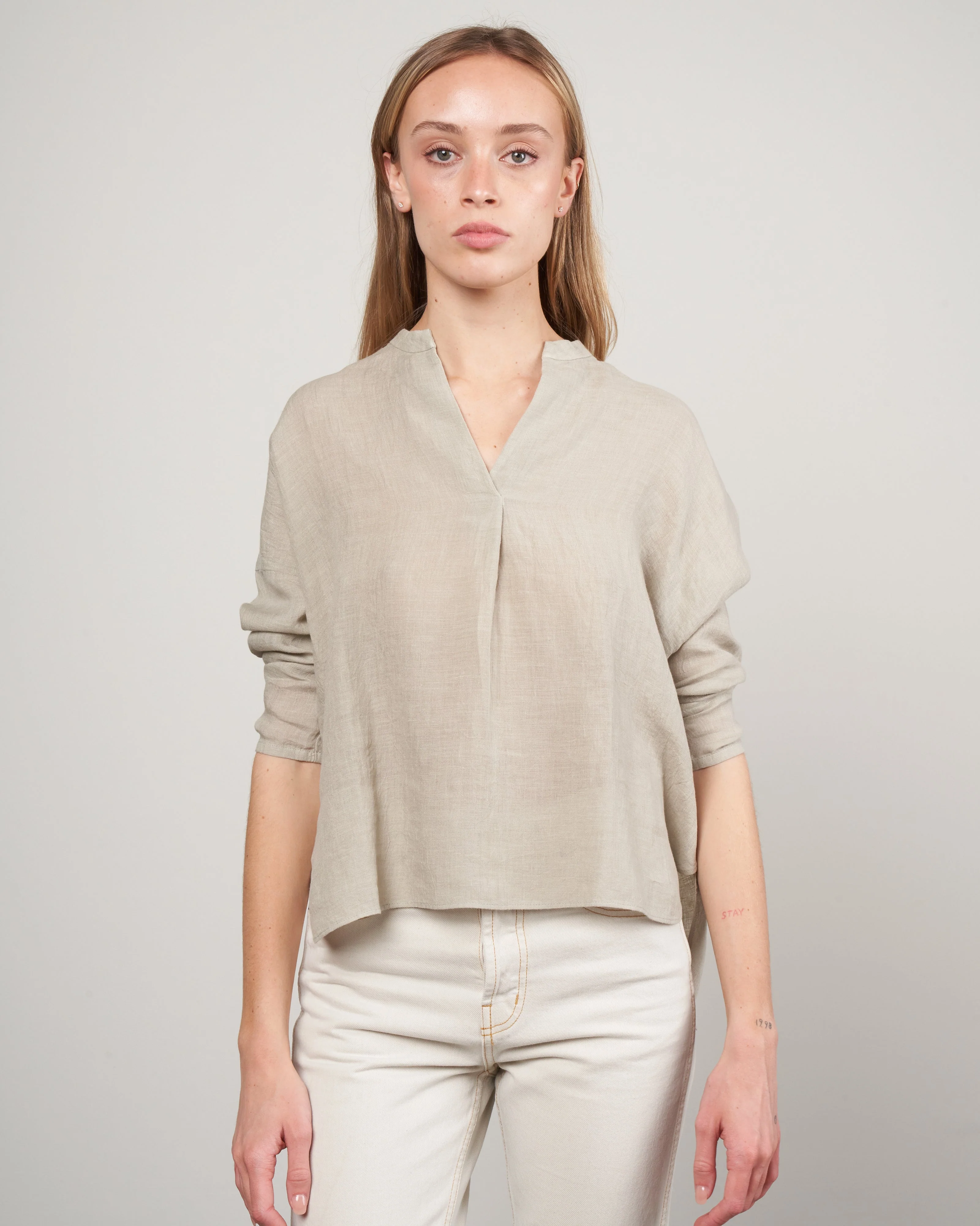 linen pullover - sage 52 - Image 2