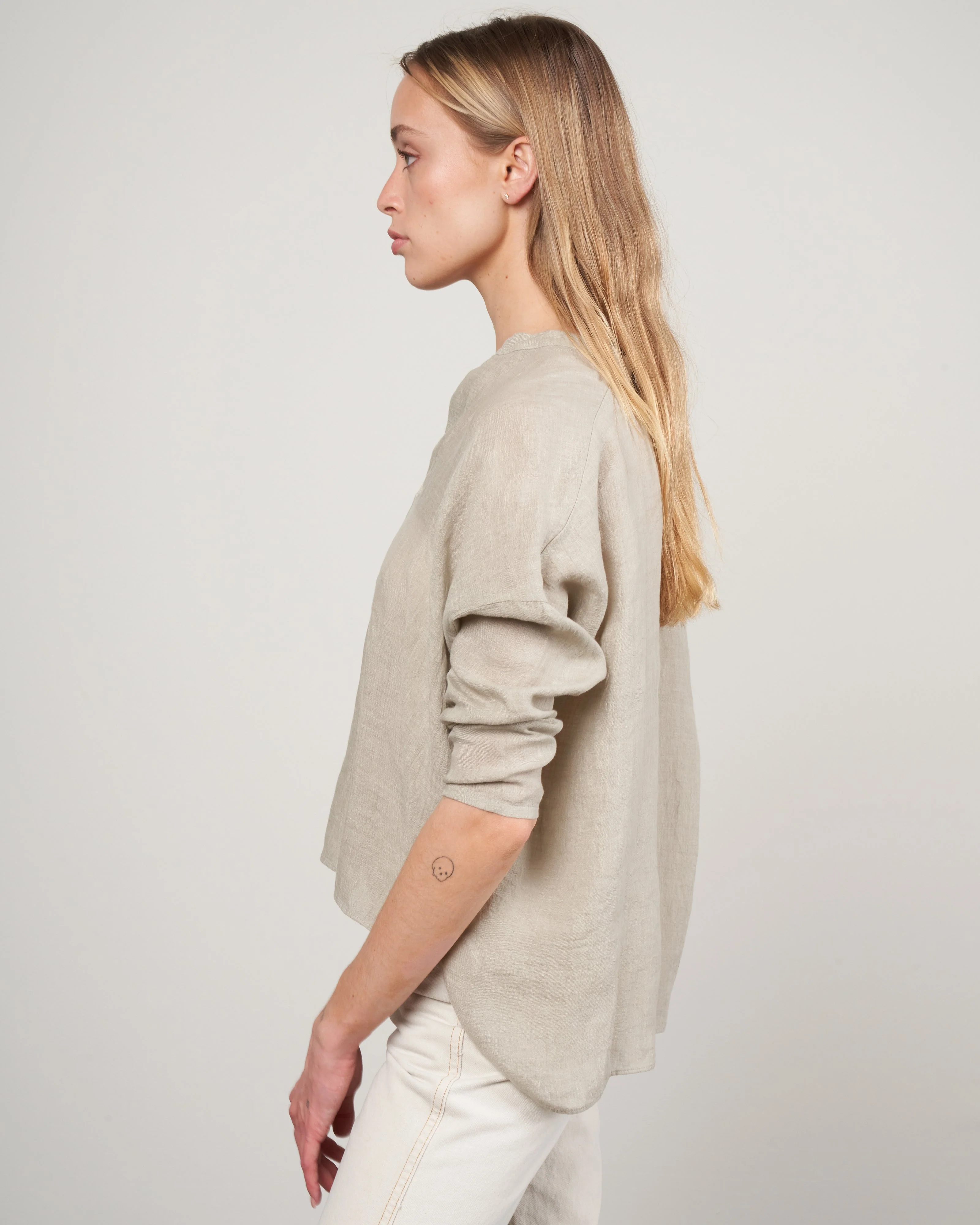 linen pullover - sage 52 - Image 3